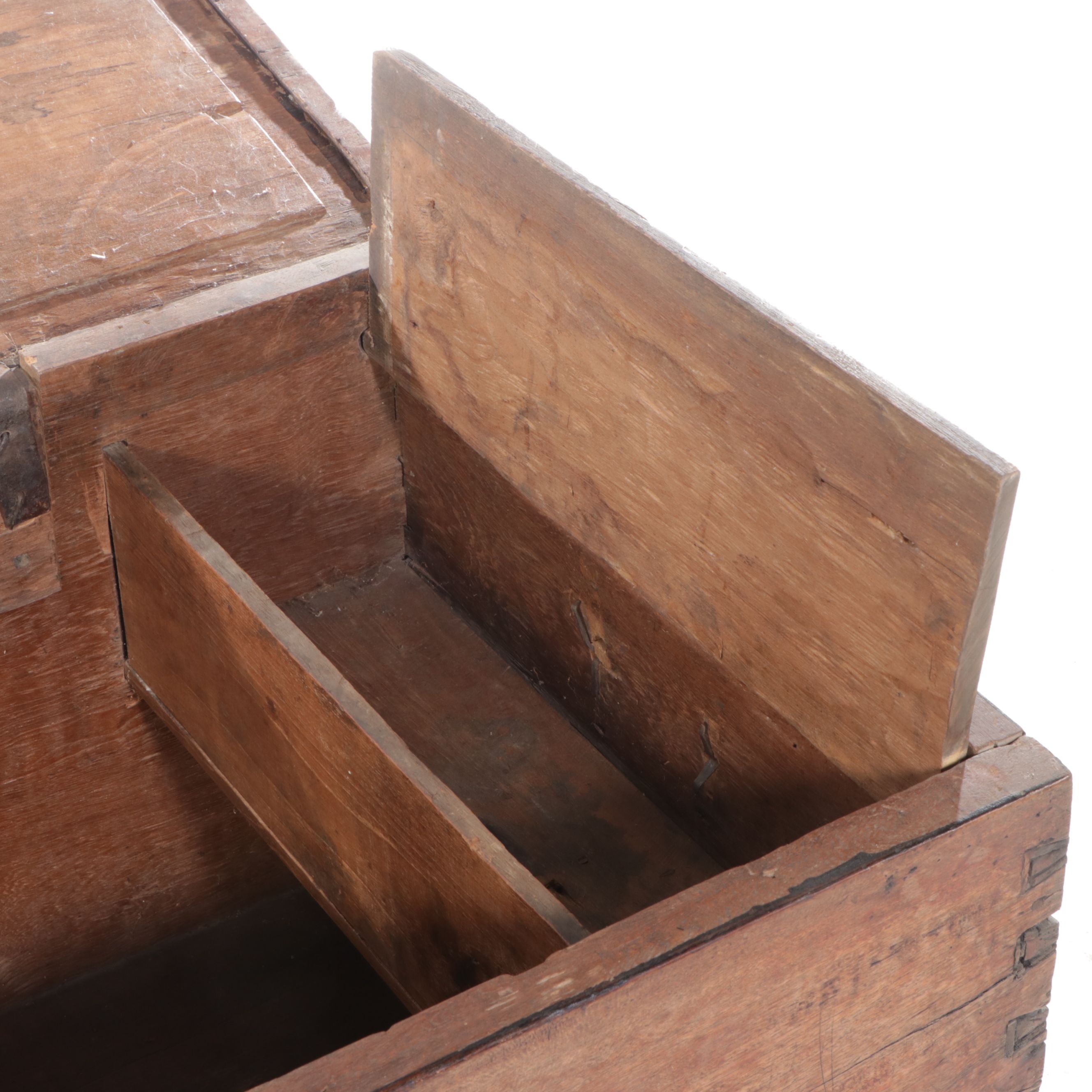 Dovetailed Elm Chest, 18th Century