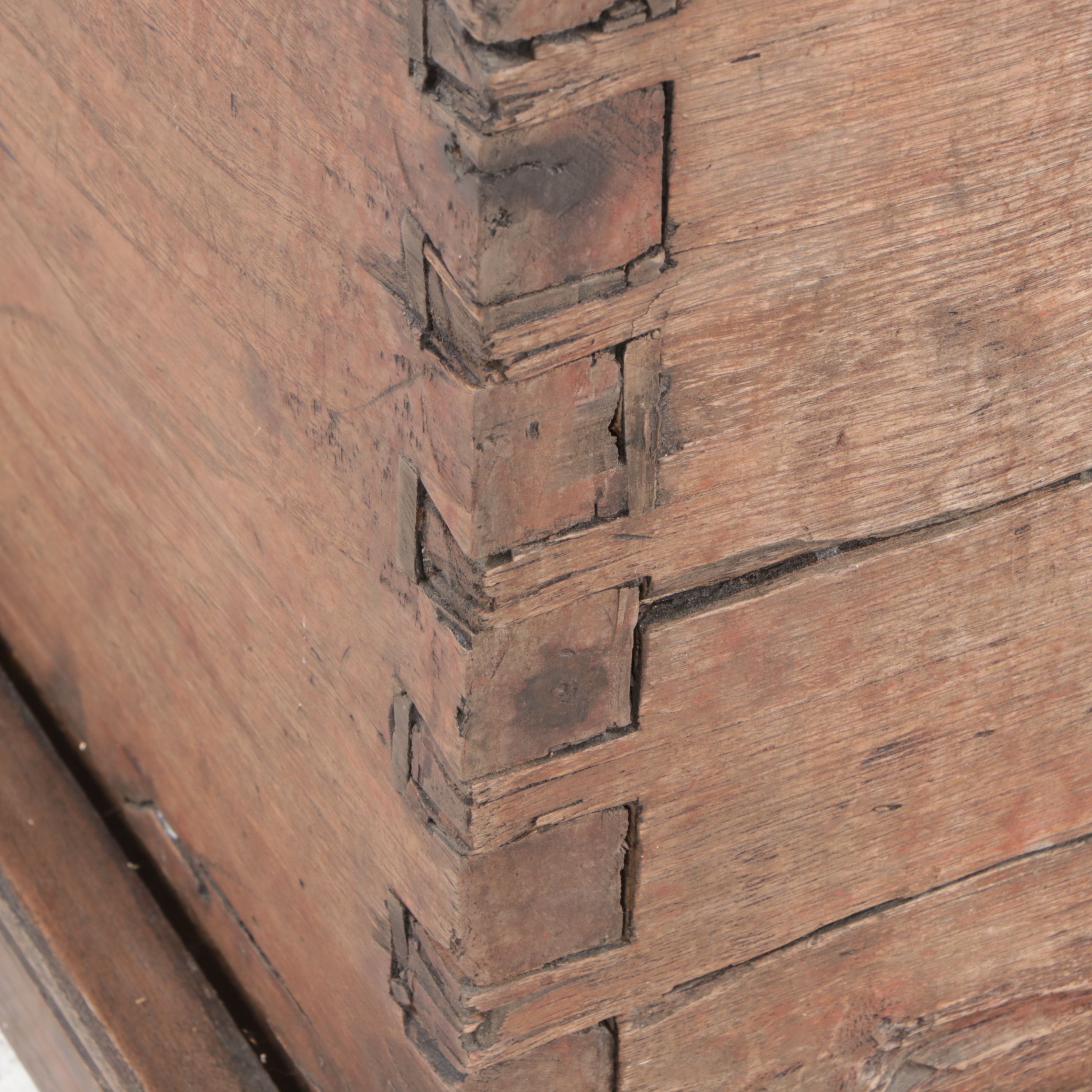 Dovetailed Elm Chest, 18th Century