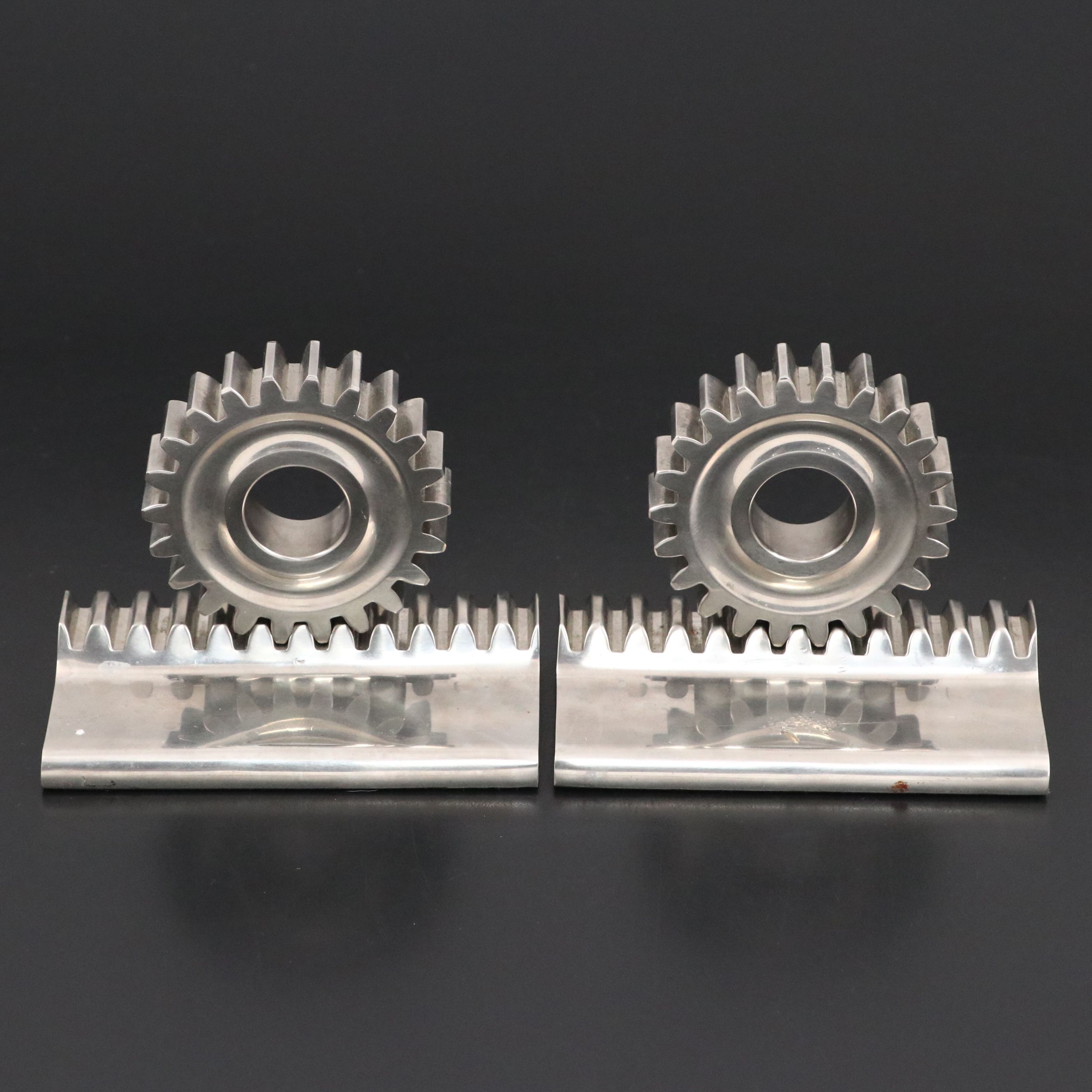 Vintage Ralph Lauren Steel Gear Bookends