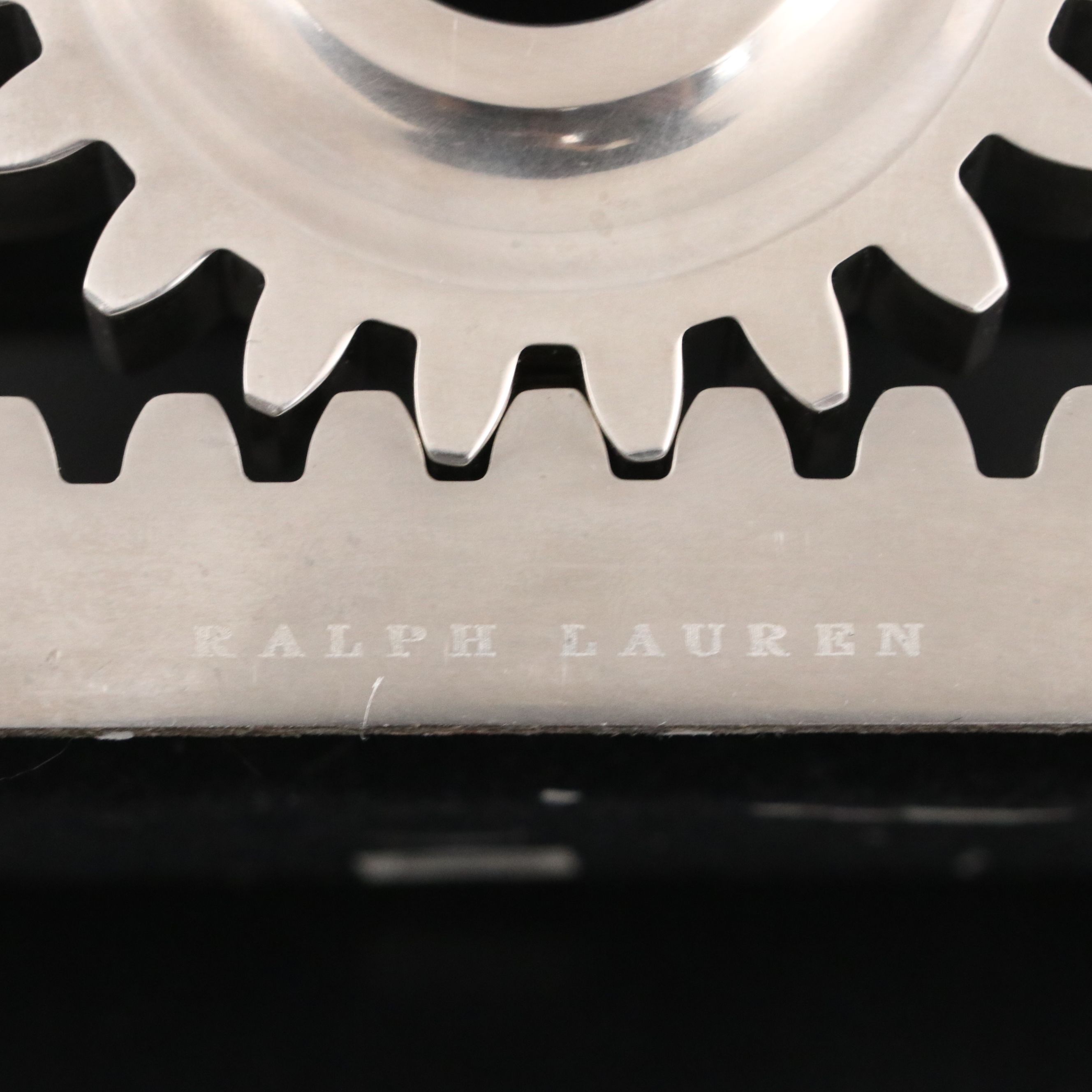 Vintage Ralph Lauren Steel Gear Bookends