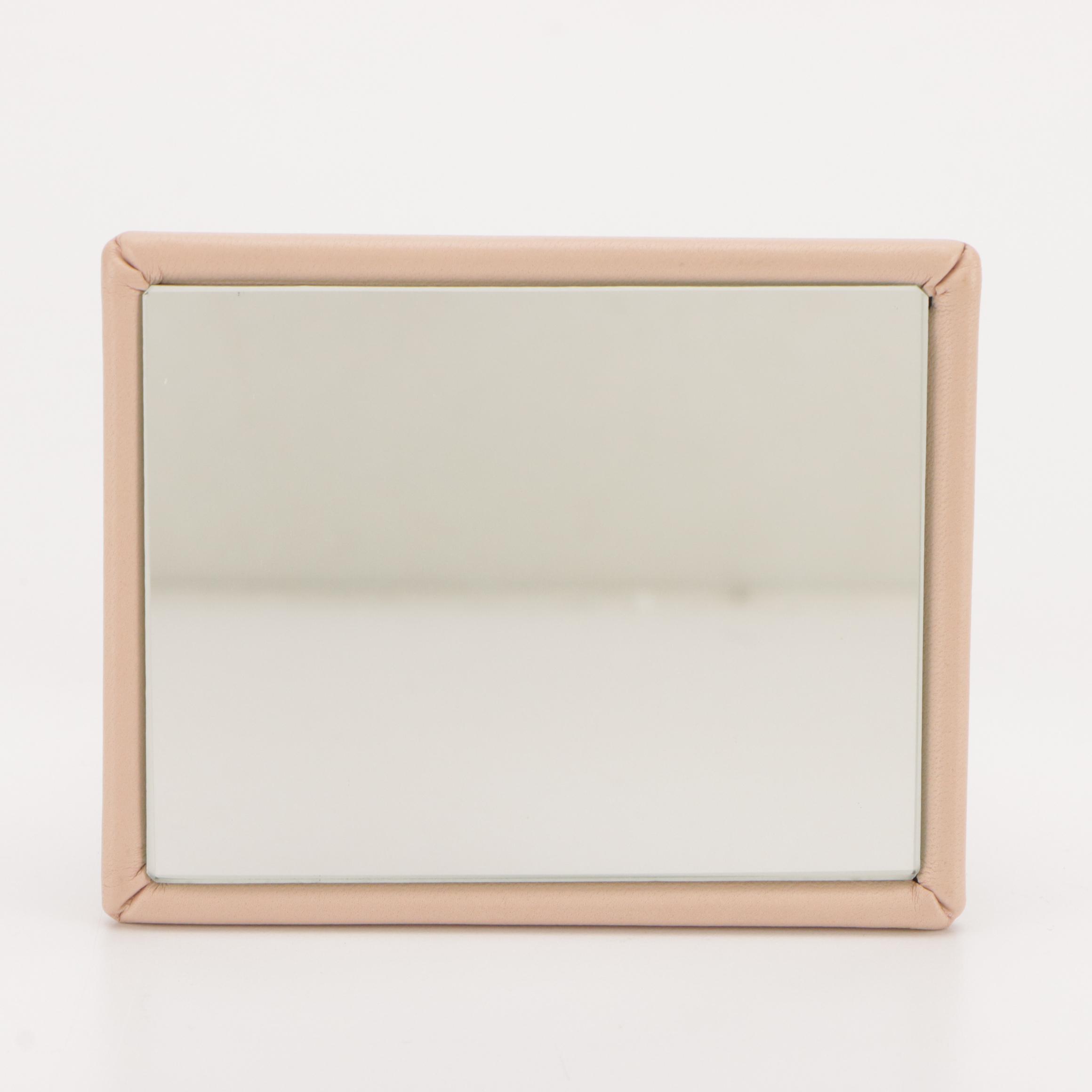 Bottega Veneta Intrecciato Lambskin Leather Small Capri Tote with Pocket Mirror