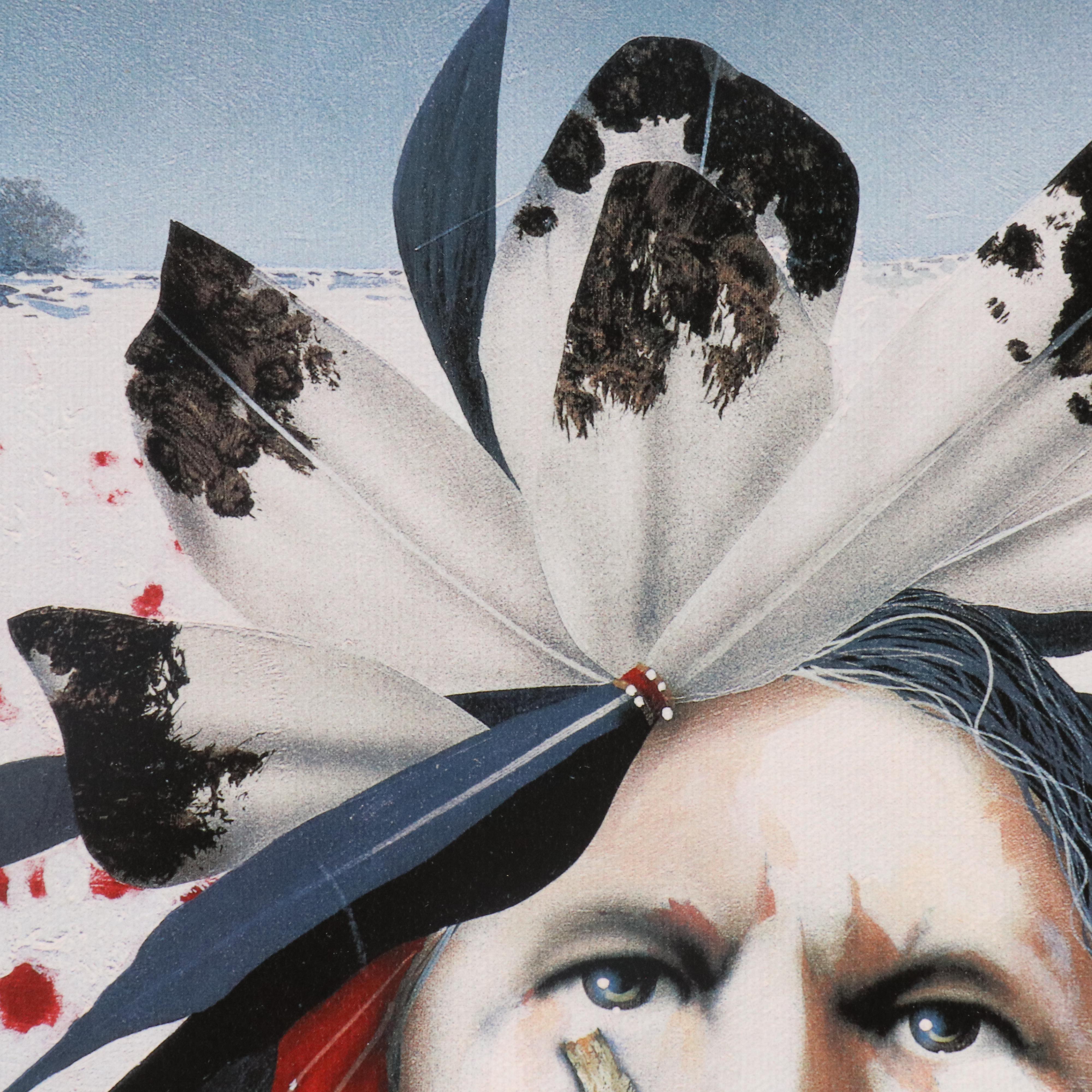 JD Challenger Offset Lithograph "Ghost Dance in the Snow"