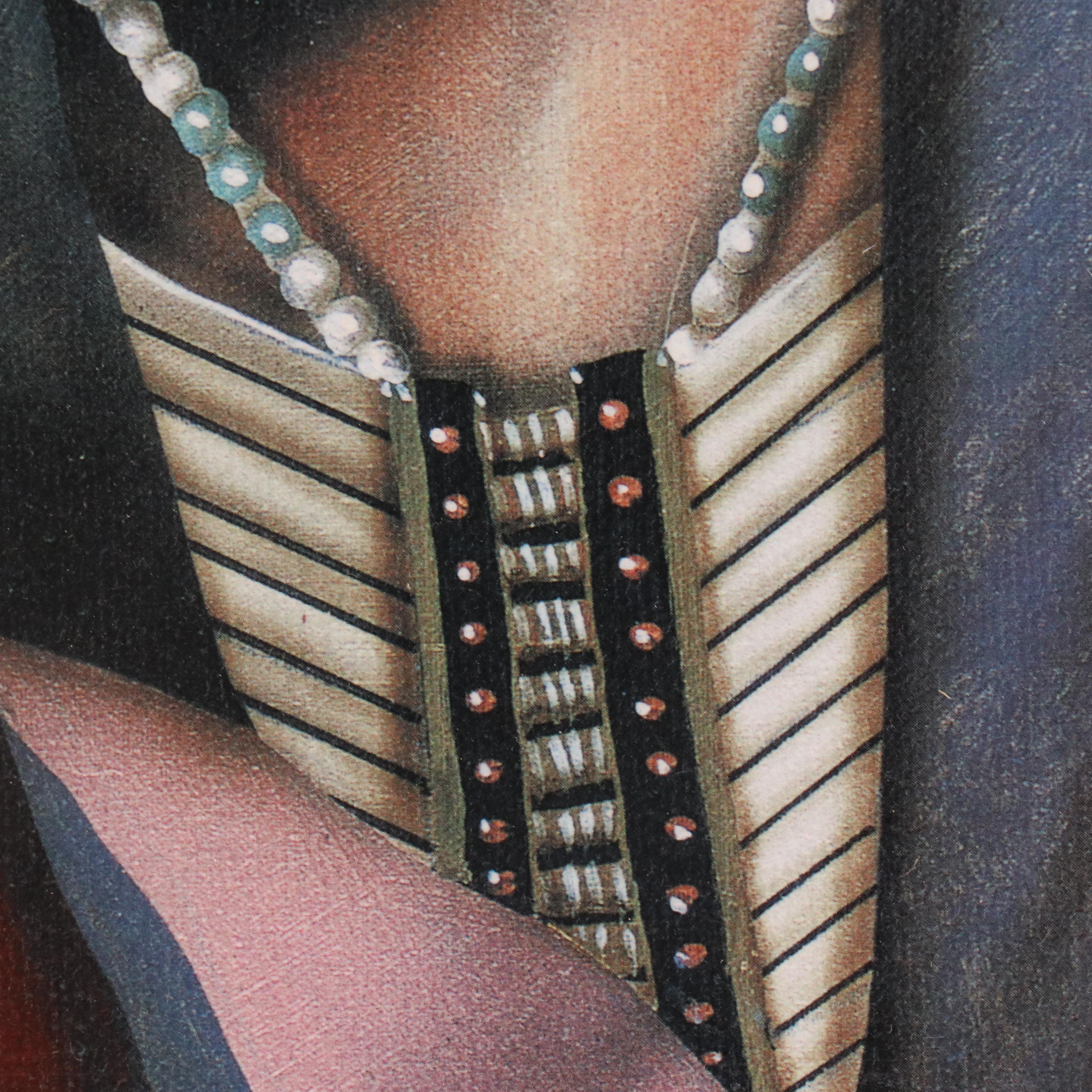 JD Challenger Offset Lithograph "Ghost Dance in the Snow"