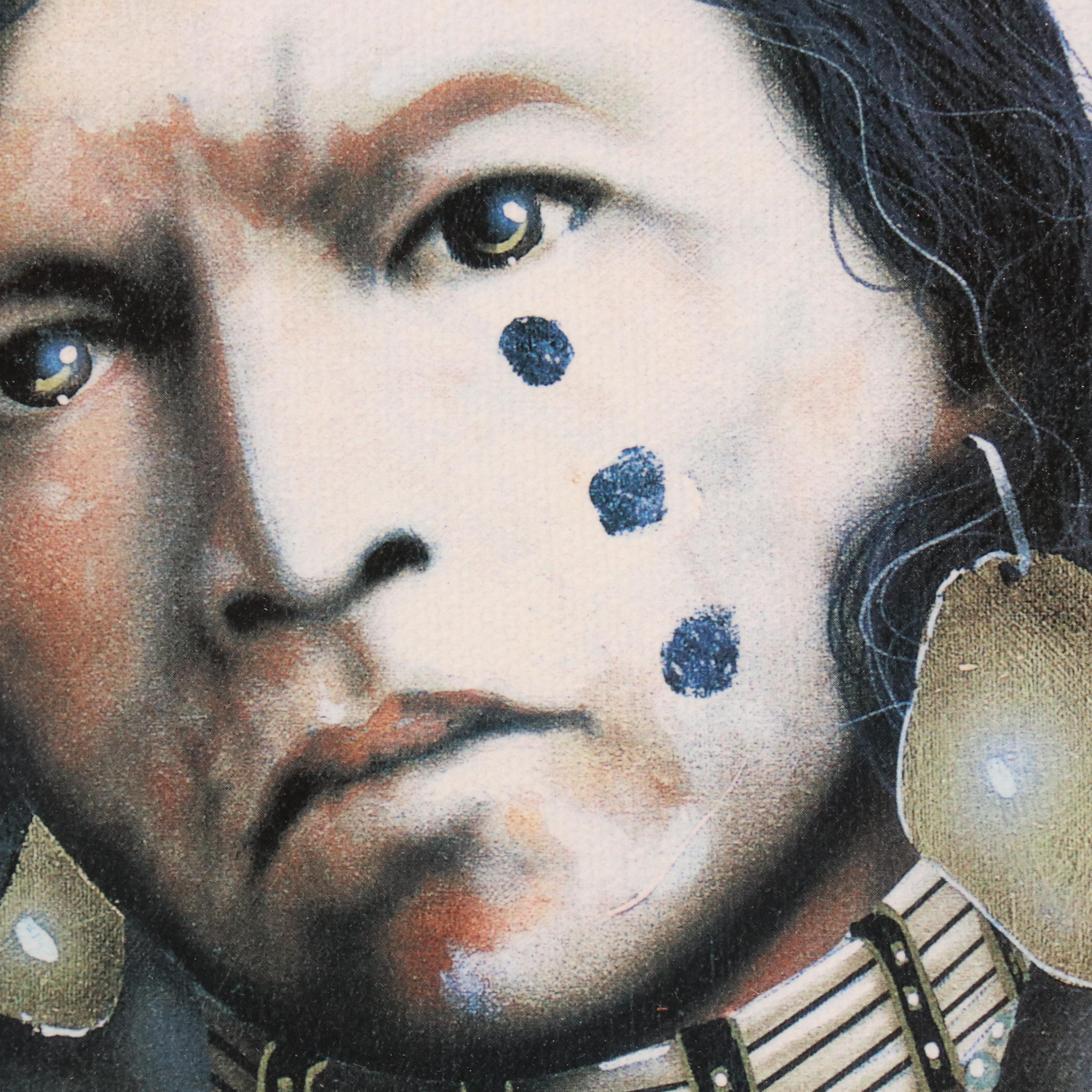 JD Challenger Offset Lithograph "Ghost Dance in the Snow"