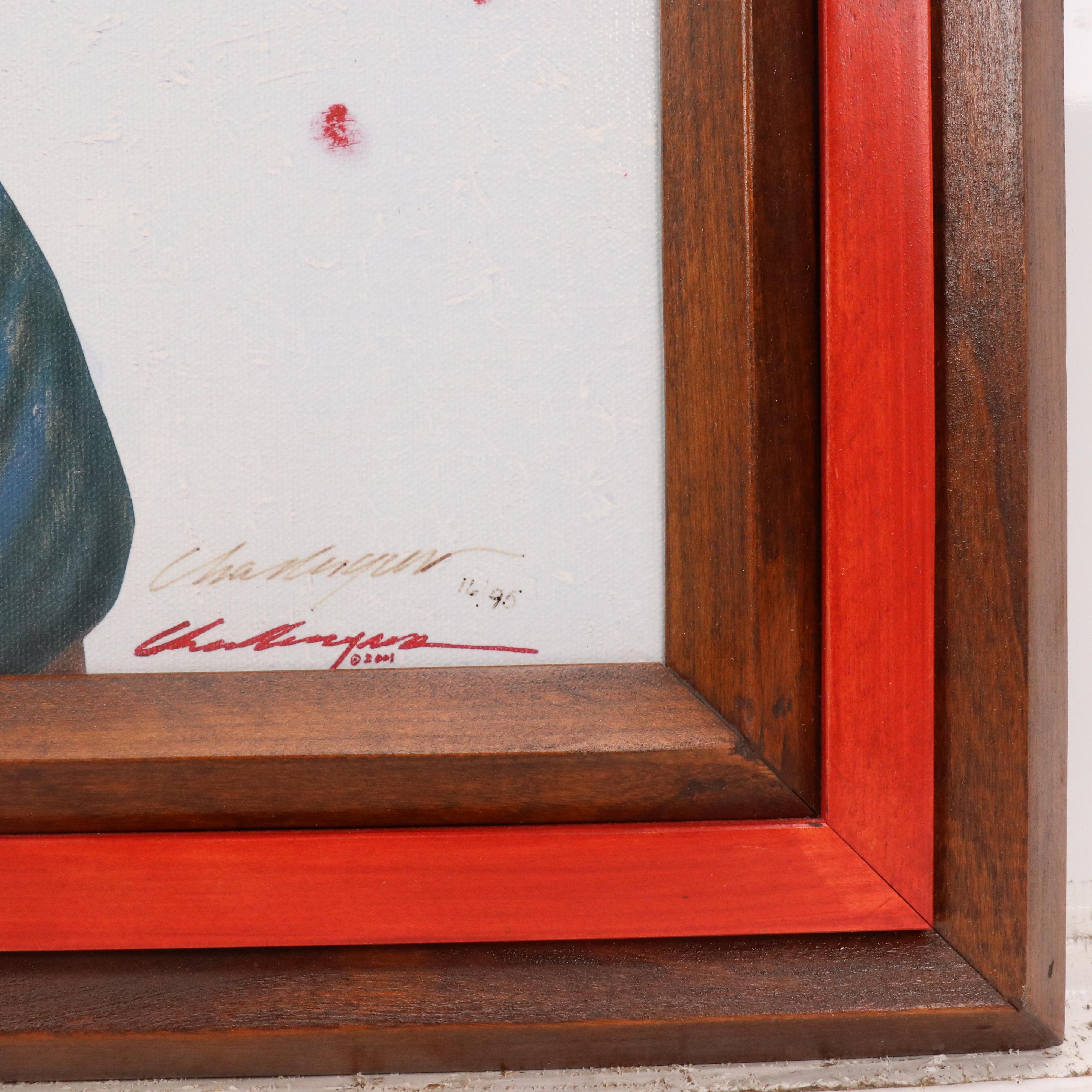 JD Challenger Offset Lithograph "Ghost Dance in the Snow"