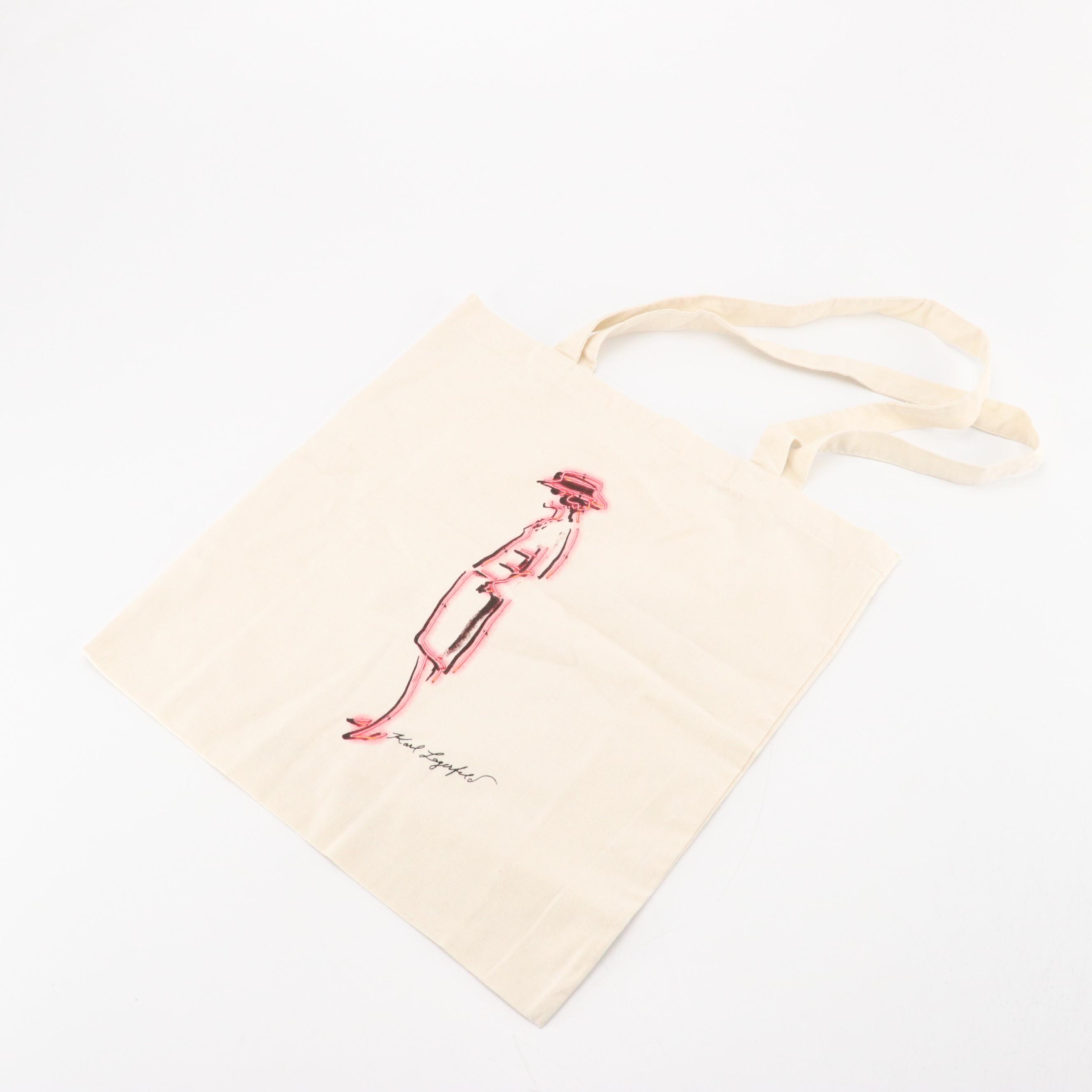 Chanel Parfums Promotional Mademoiselle Privé Tokyo Zip Pouch and Tote in Canvas