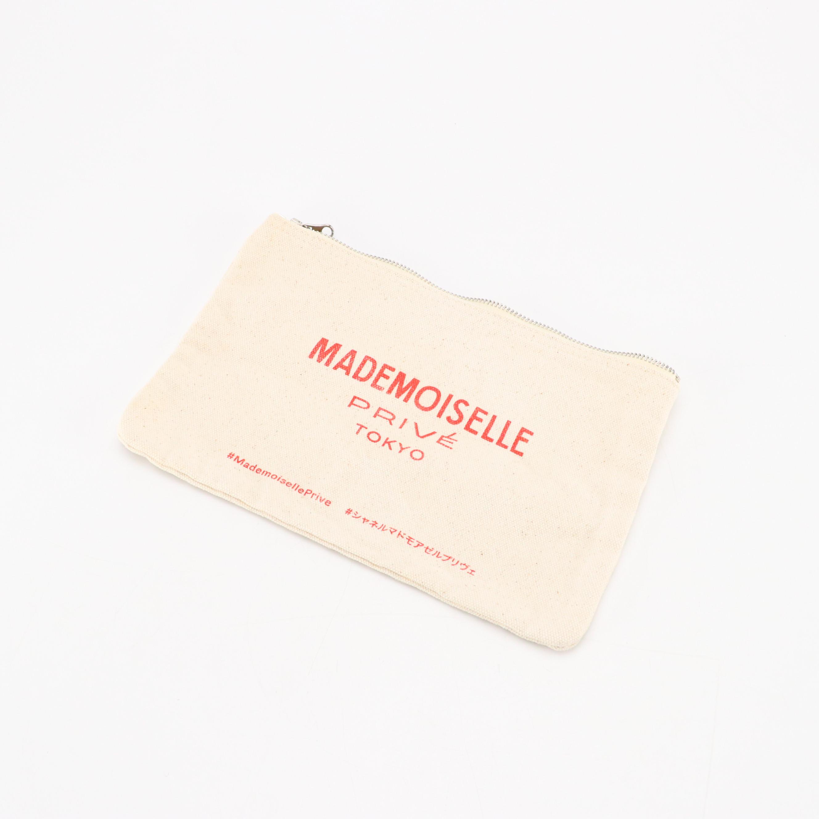 Chanel Parfums Promotional Mademoiselle Privé Tokyo Zip Pouch and Tote in Canvas