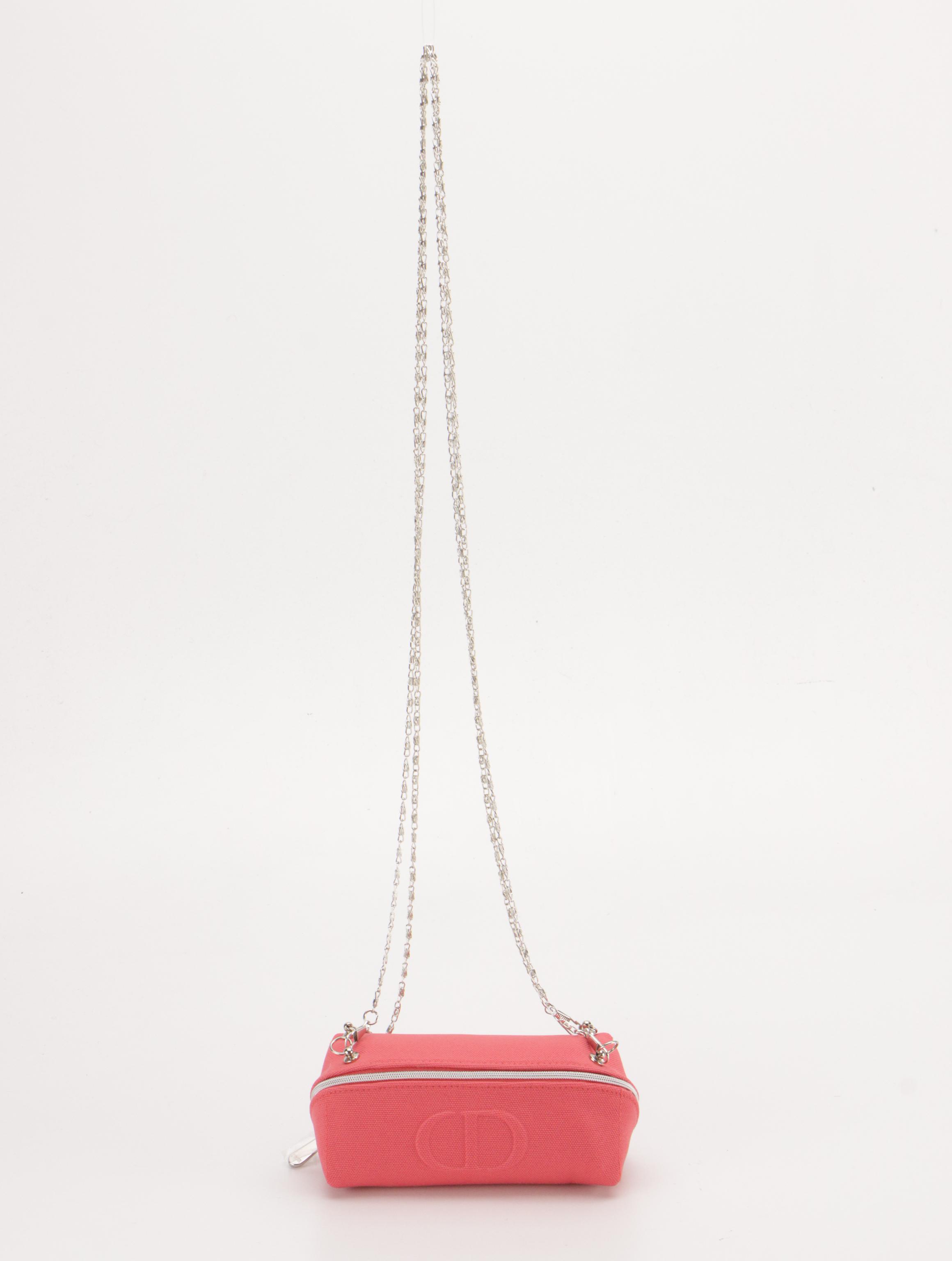 Christian Dior Beauté Promotional Double Chain CD Logo Pouch