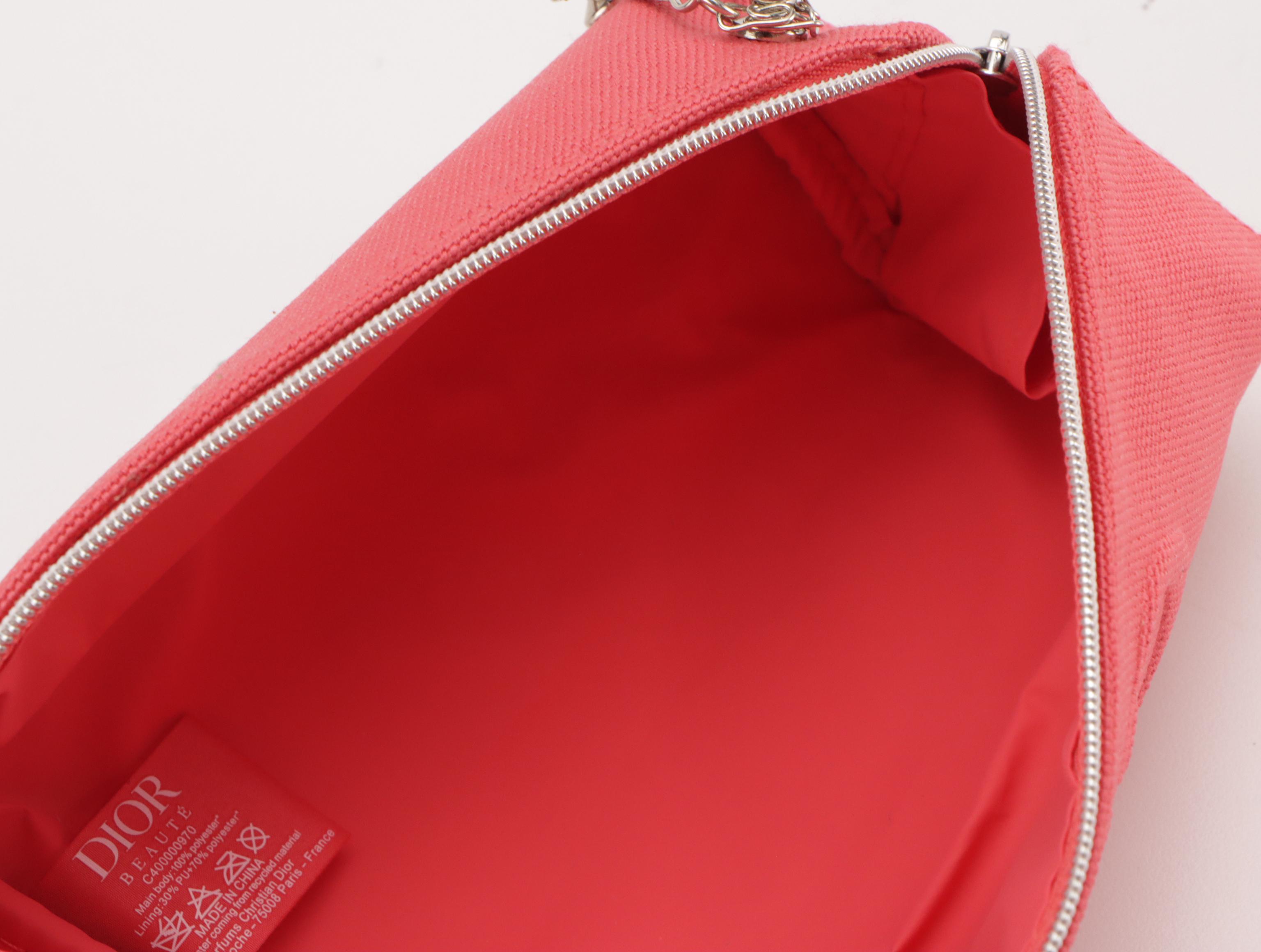 Christian Dior Beauté Promotional Double Chain CD Logo Pouch