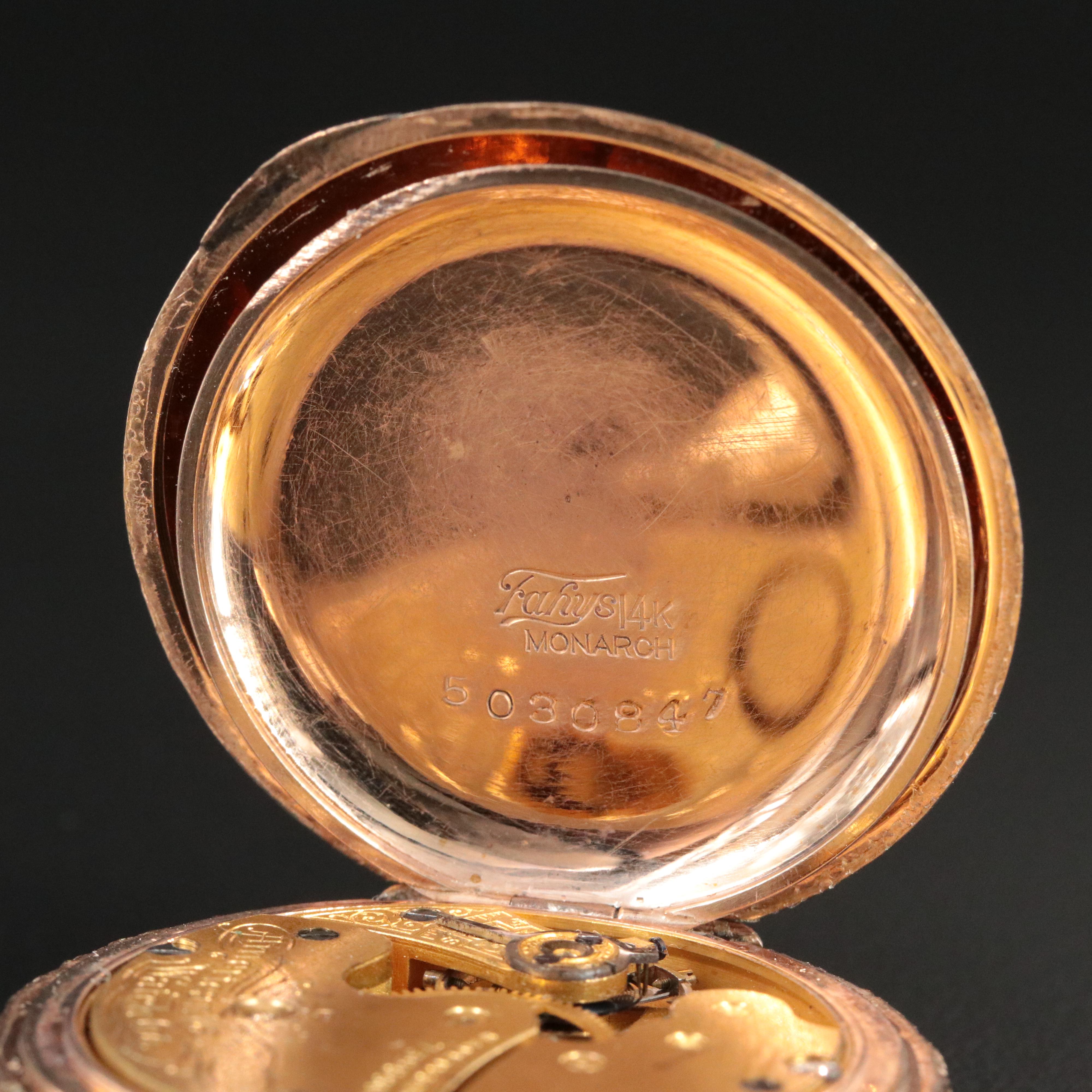 Antique America Waltham Gold-Filled Hunting Case Pocket Watch