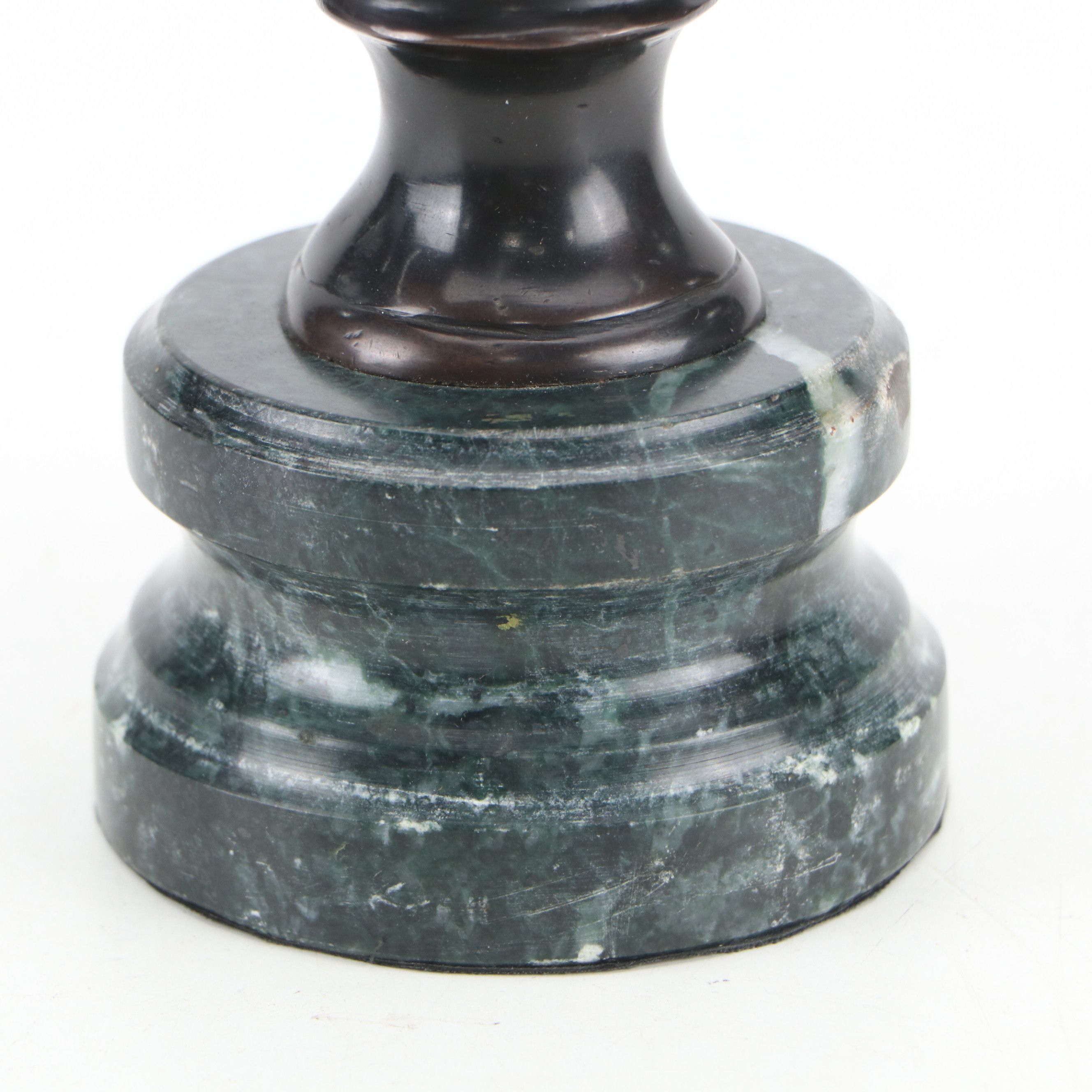 Bronze Cast Bust of Young Girl on Marble Base