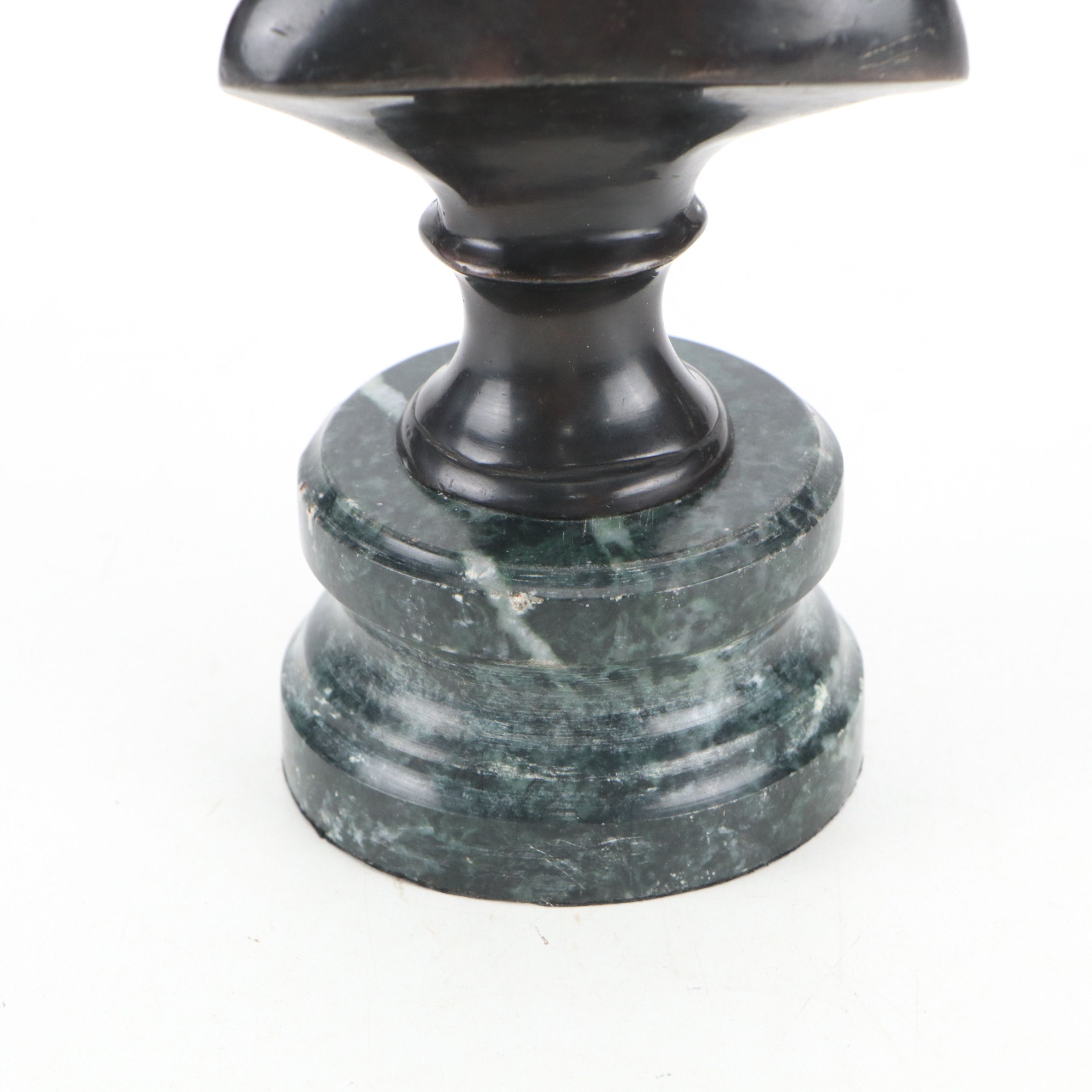 Bronze Cast Bust of Young Girl on Marble Base