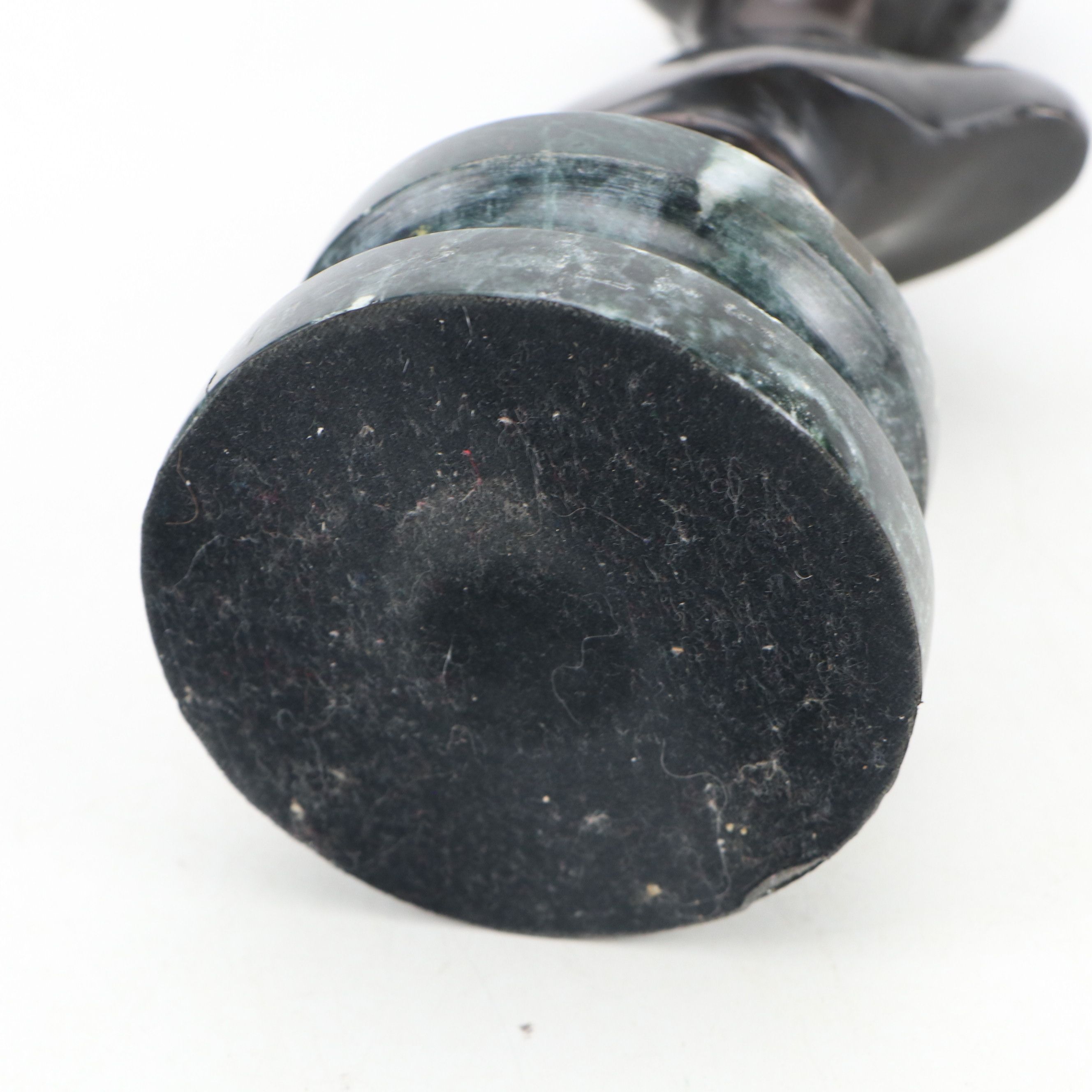 Bronze Cast Bust of Young Girl on Marble Base