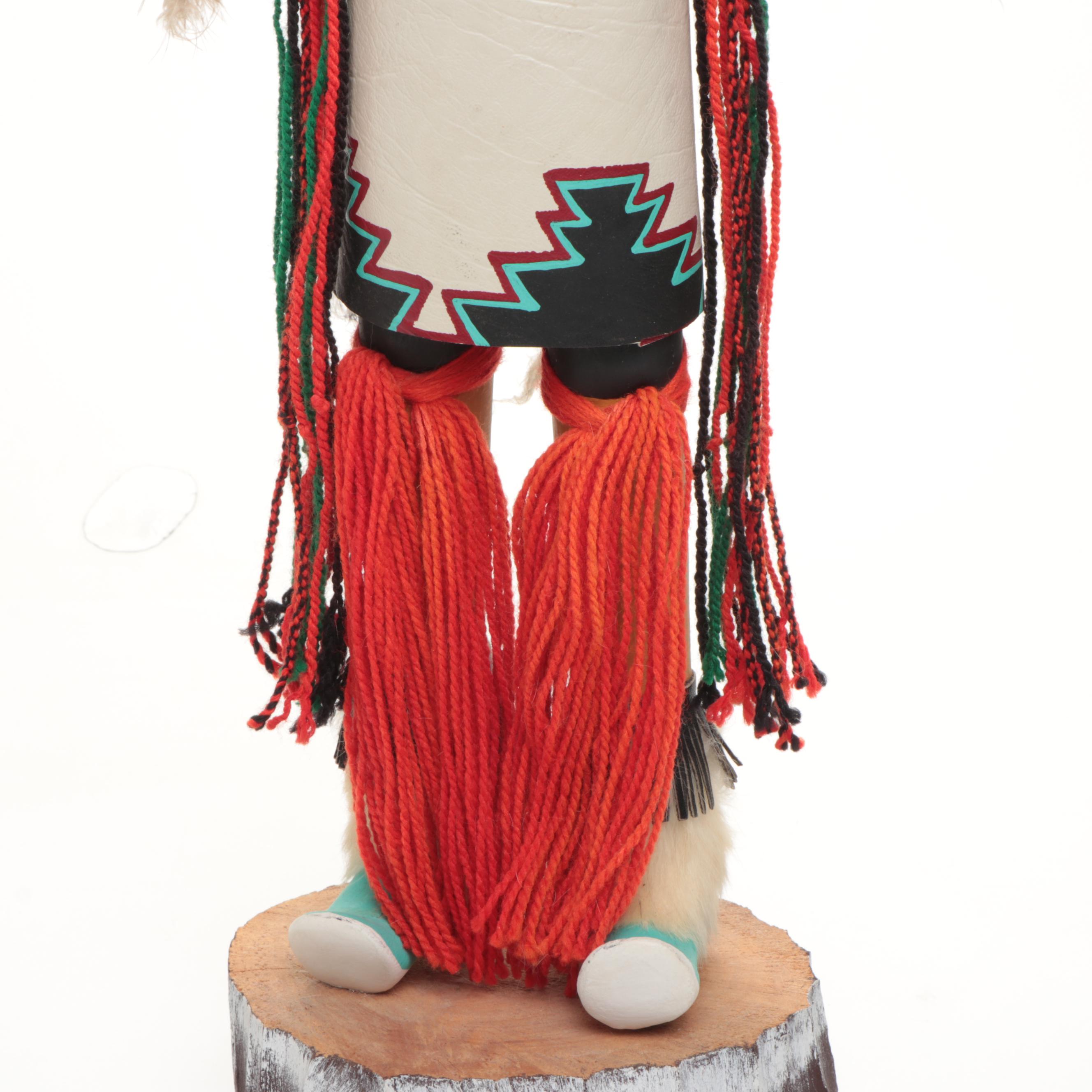 33" Yuma Harrison Navajo Signed Eagle Kachina, Late 20th Century