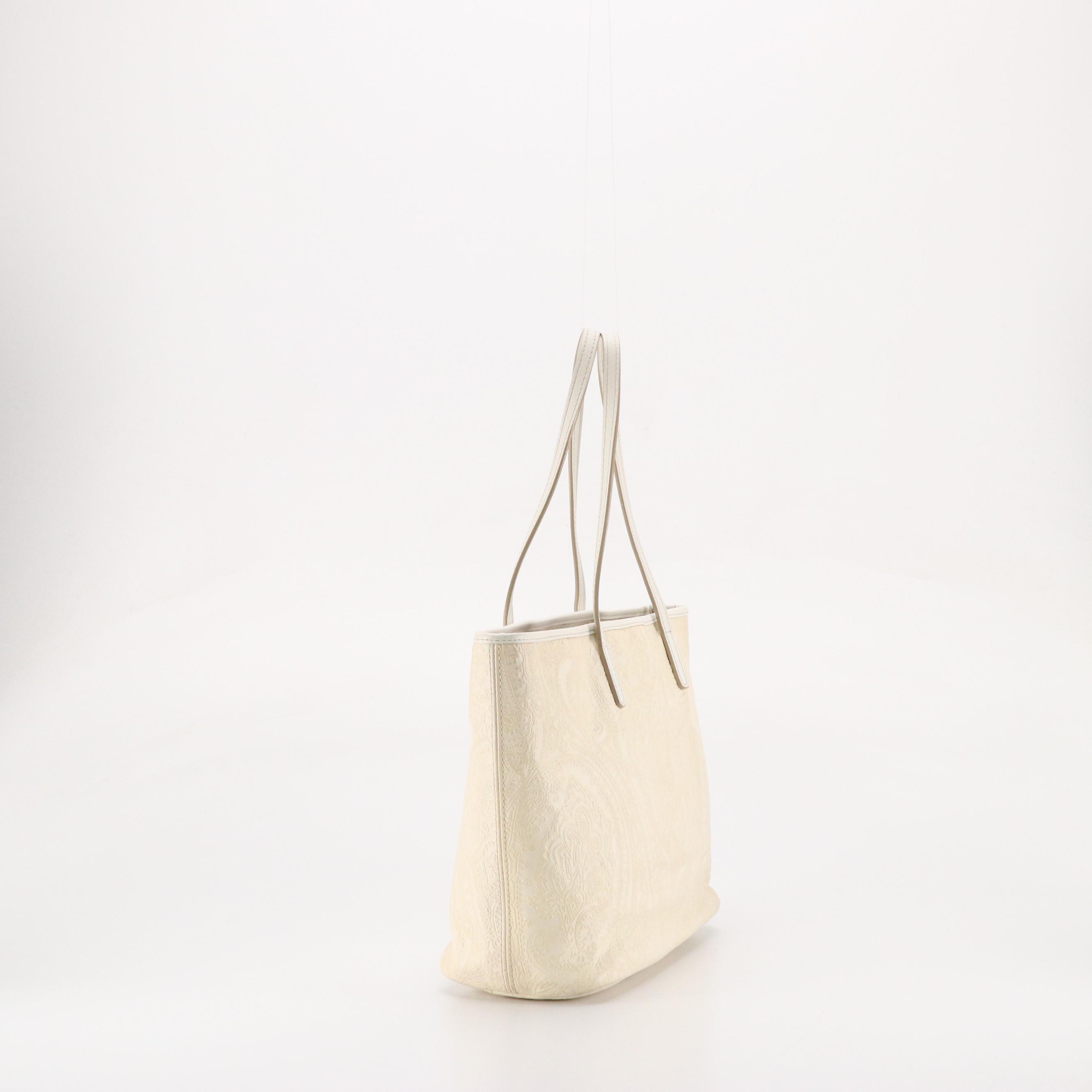 ETRO Paisley Embossed Leather Shoulder Bag