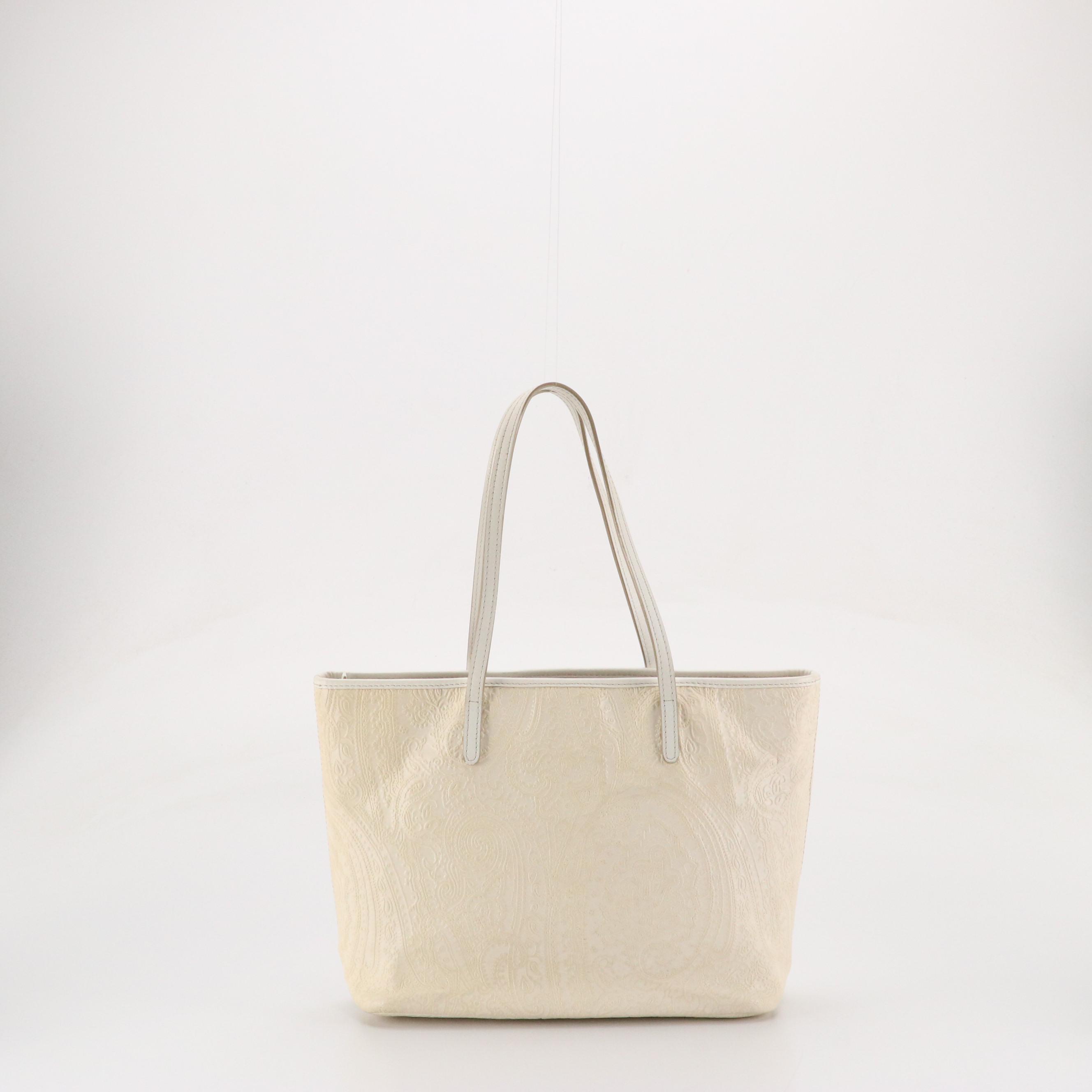 ETRO Paisley Embossed Leather Shoulder Bag