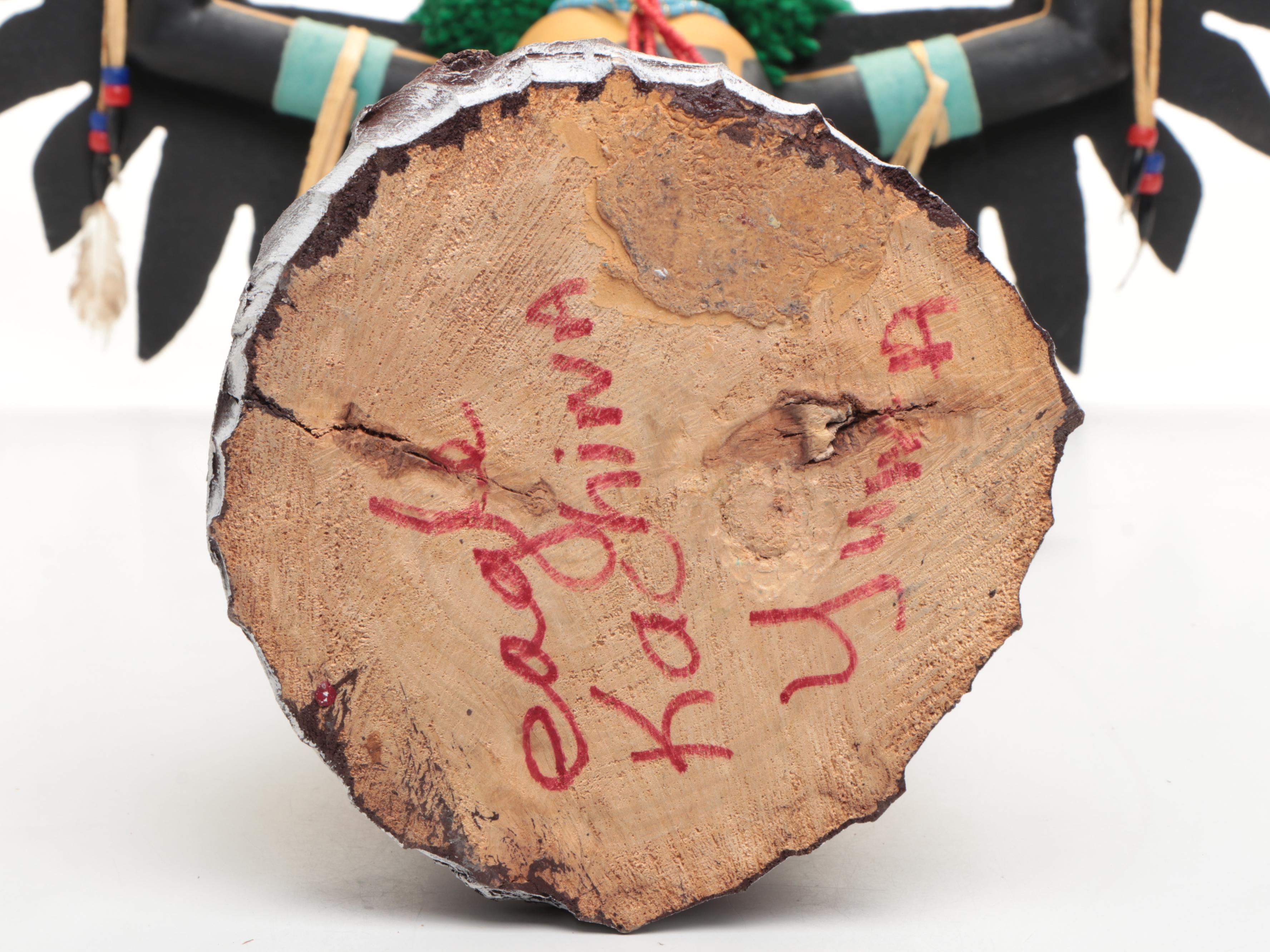 33" Yuma Harrison Navajo Signed Eagle Kachina, Late 20th Century