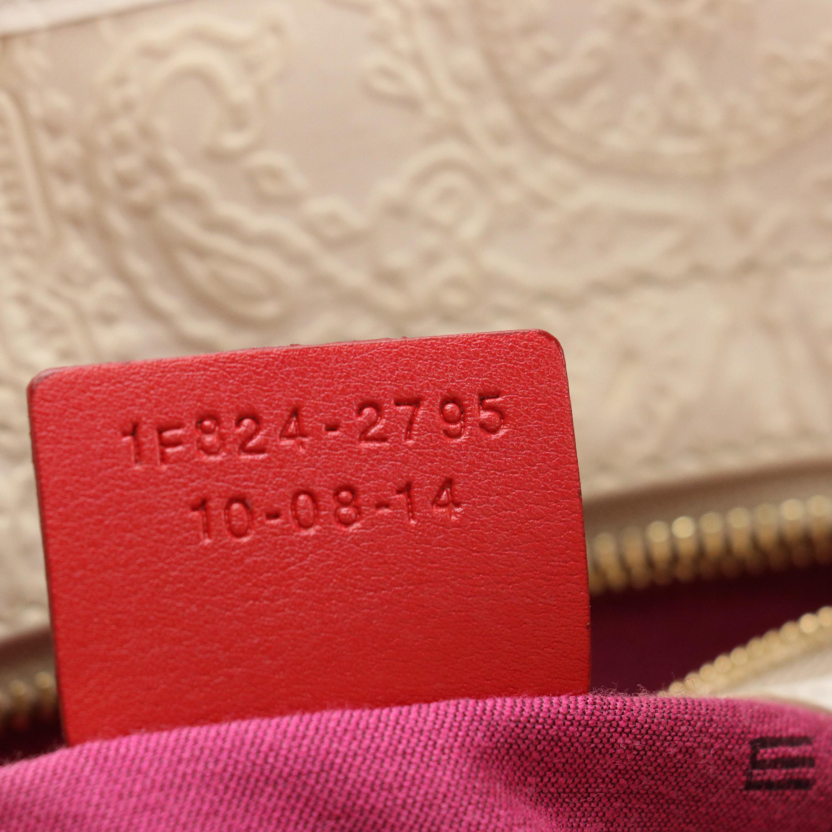 ETRO Paisley Embossed Leather Shoulder Bag