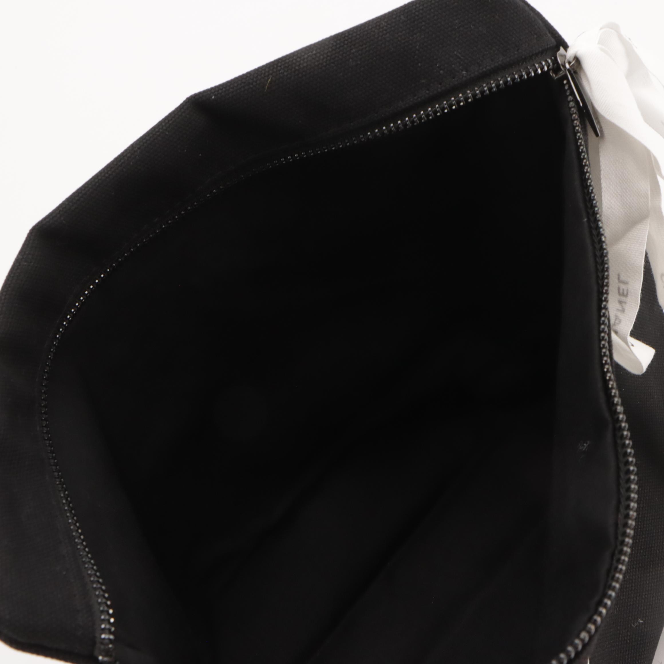 Chanel Beauté Promotional CC Zip Pouch in Black Cotton Canvas