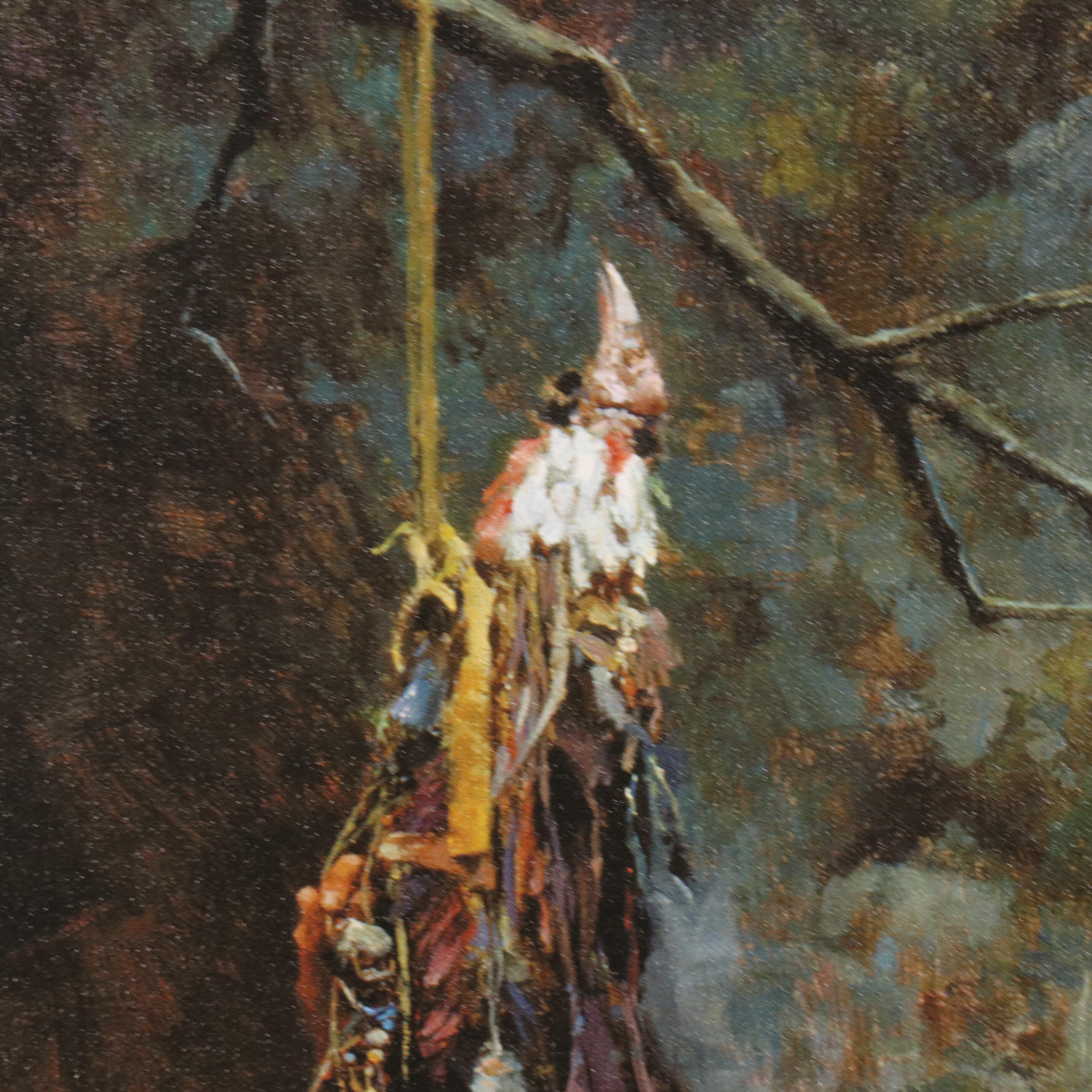 Howard Terpning Offset Lithograph "The Healing Power of the Raven Bundle"