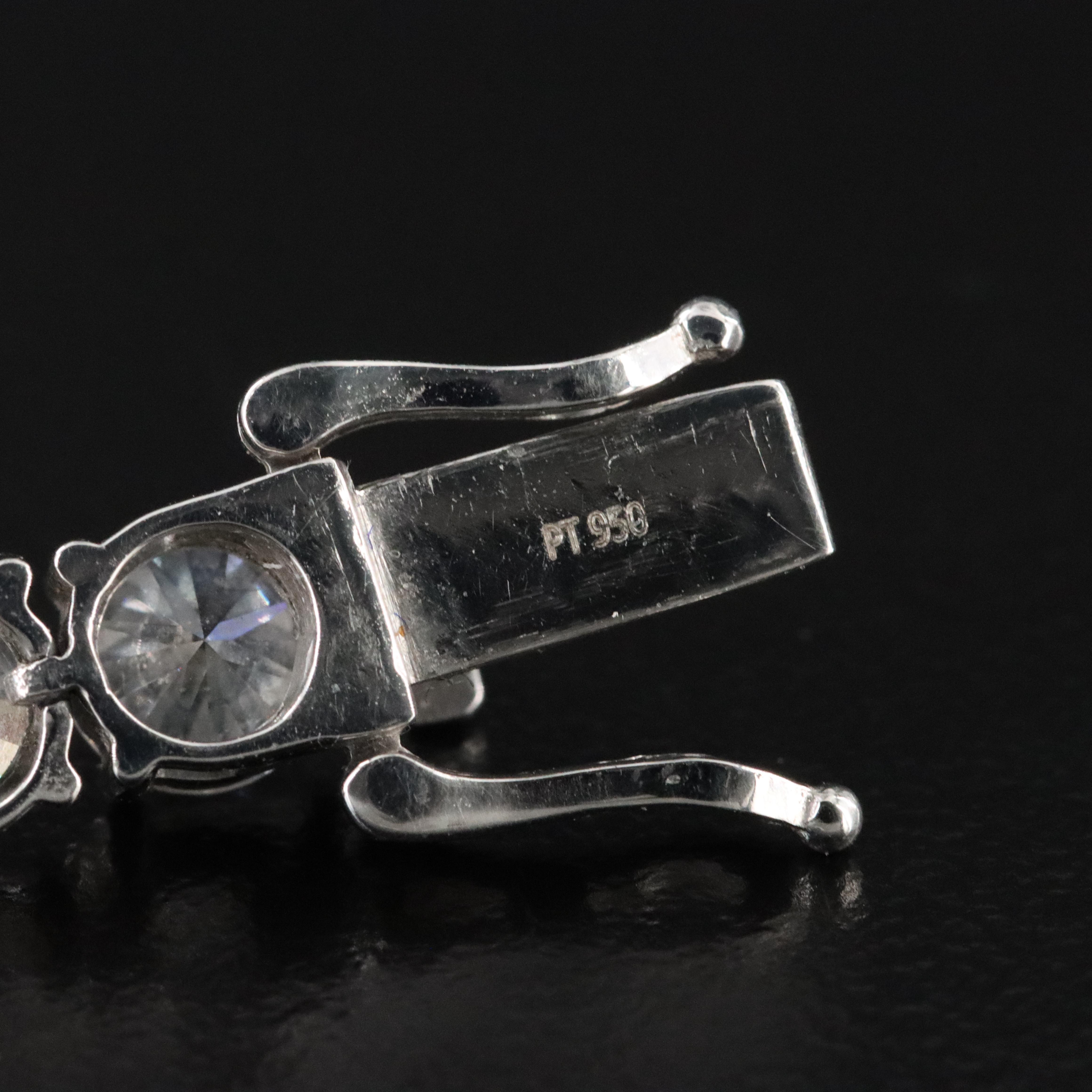 Platinum 18.46 CTW Lab Grown Diamond Line Bracelet