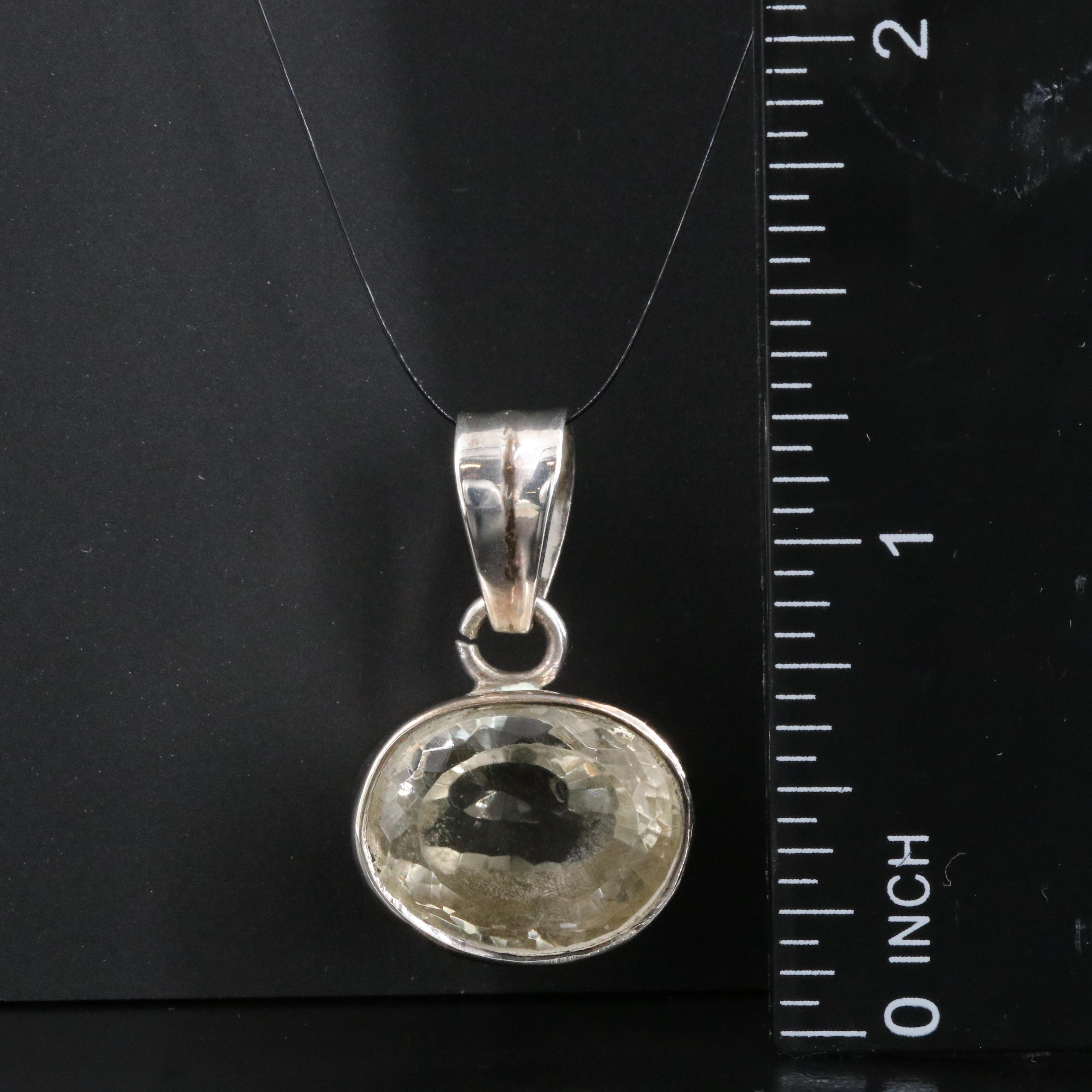 Sterling Citrine Pendant