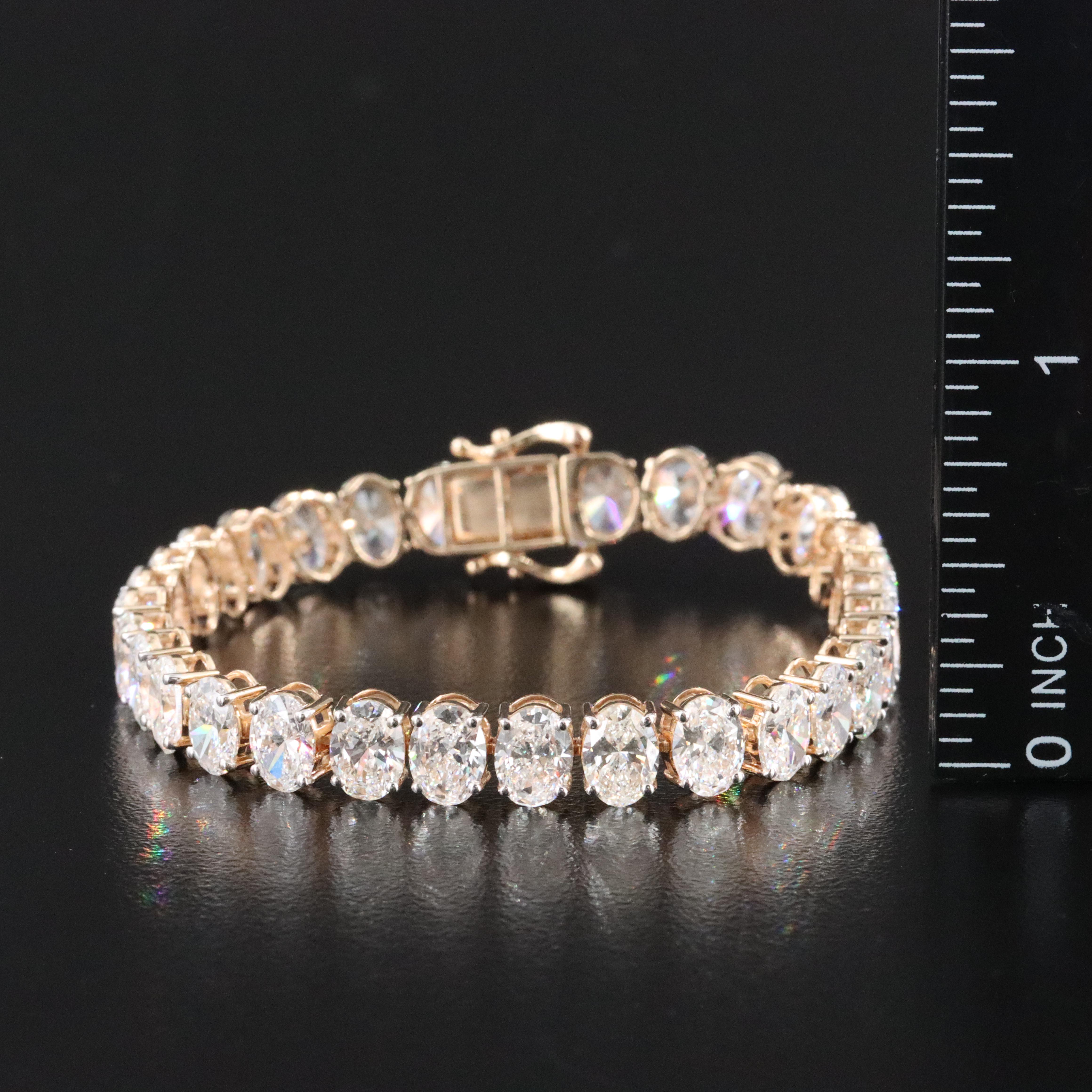 14K 16.22 CTW Lab Grown Diamond Line Bracelet