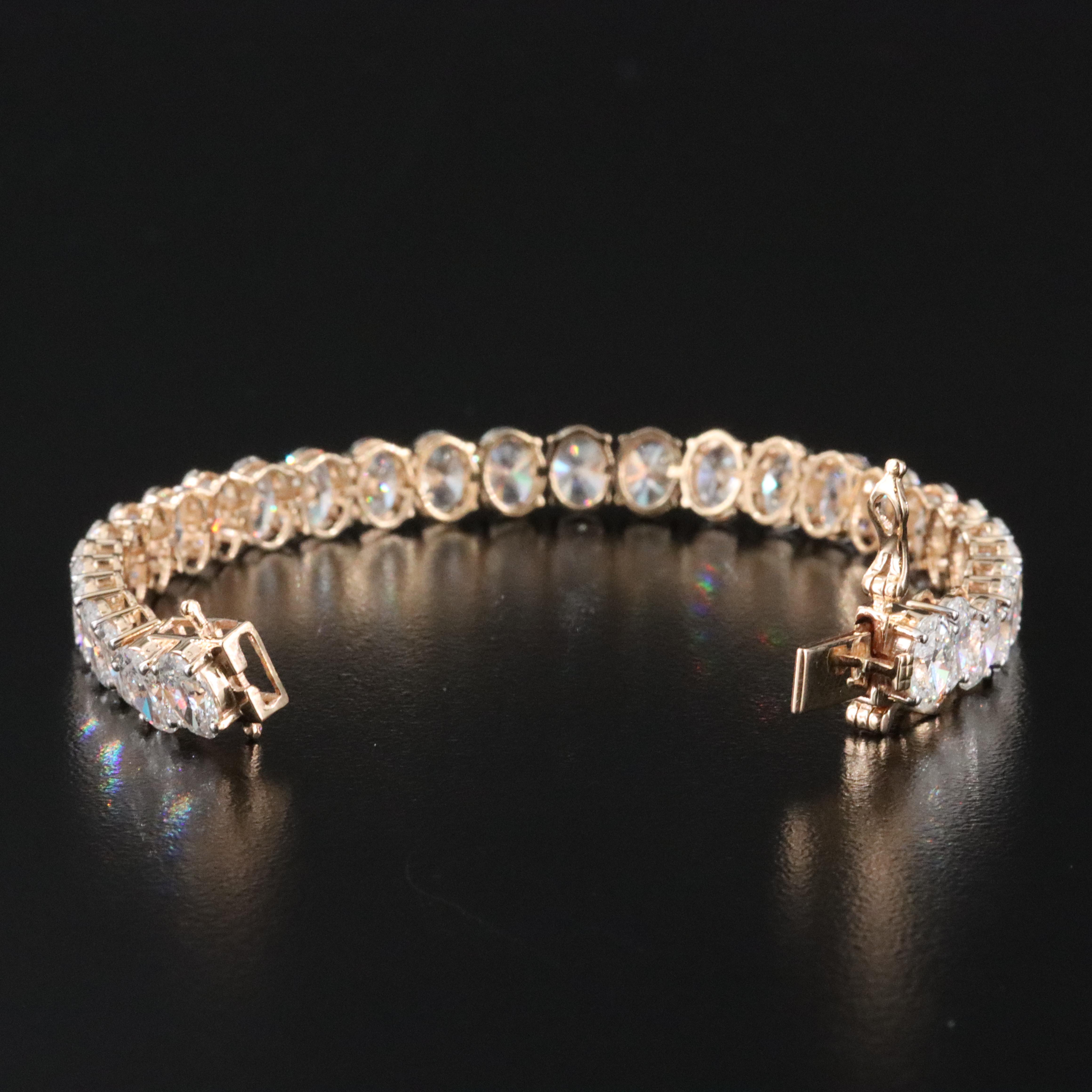 14K 16.22 CTW Lab Grown Diamond Line Bracelet