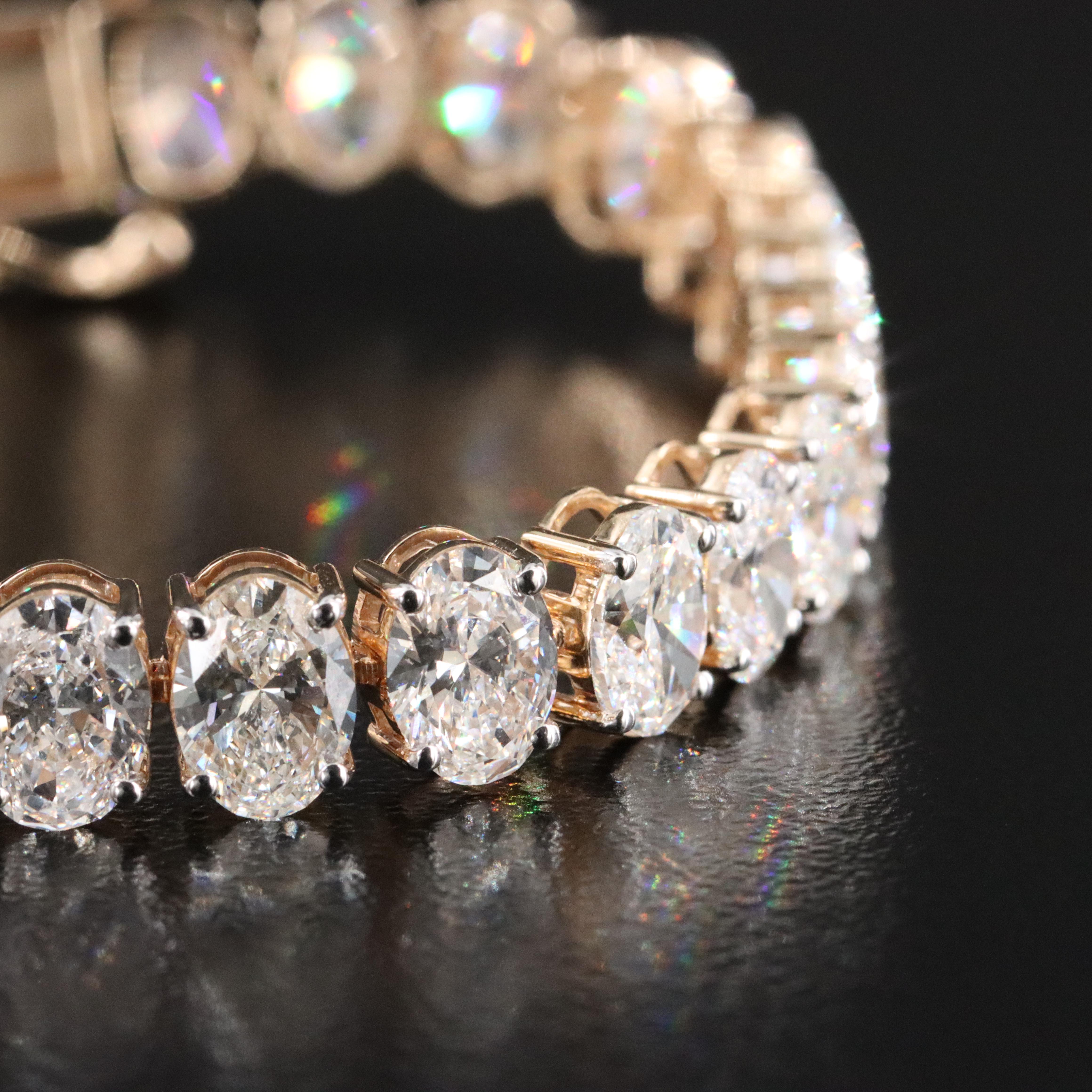 14K 16.22 CTW Lab Grown Diamond Line Bracelet