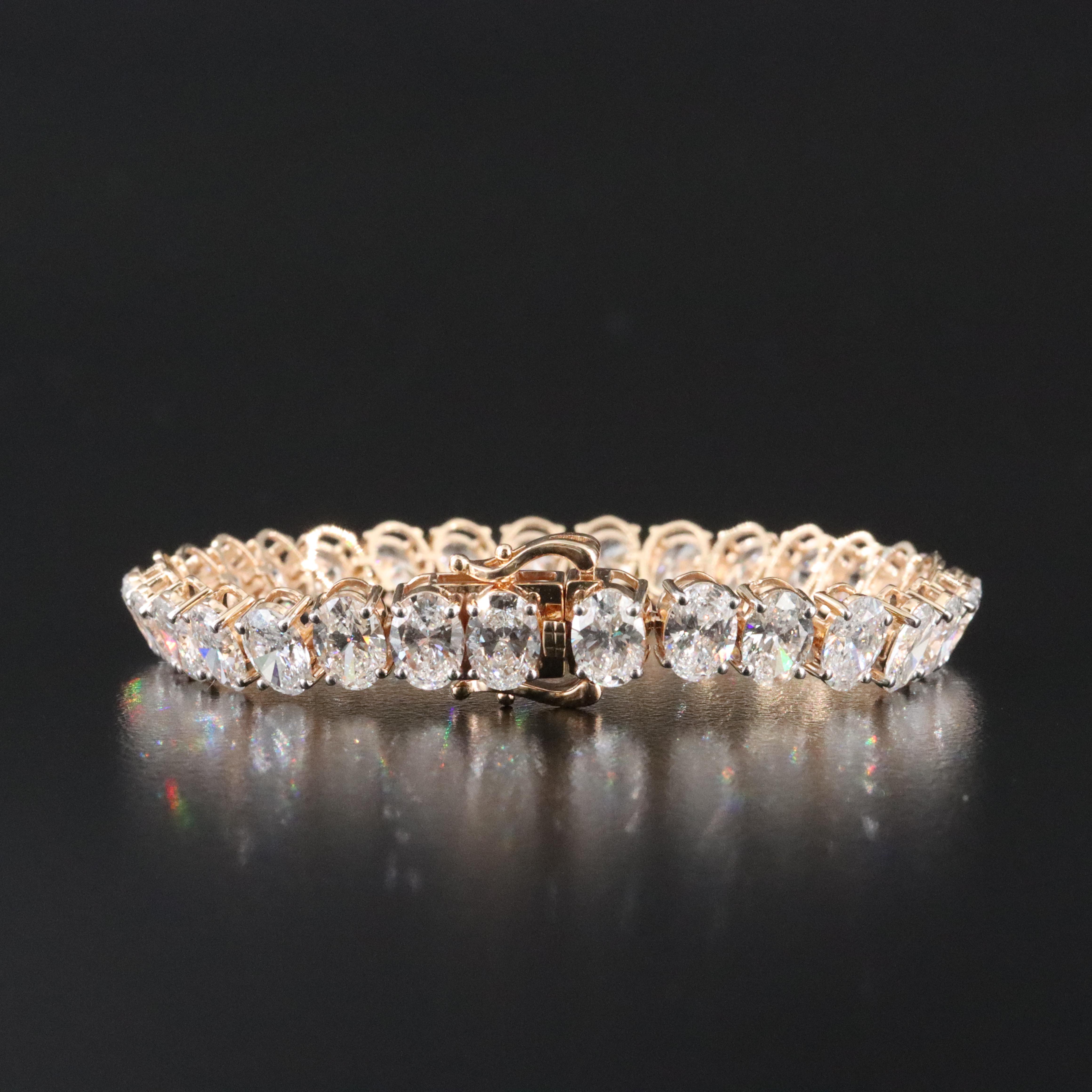 14K 16.22 CTW Lab Grown Diamond Line Bracelet