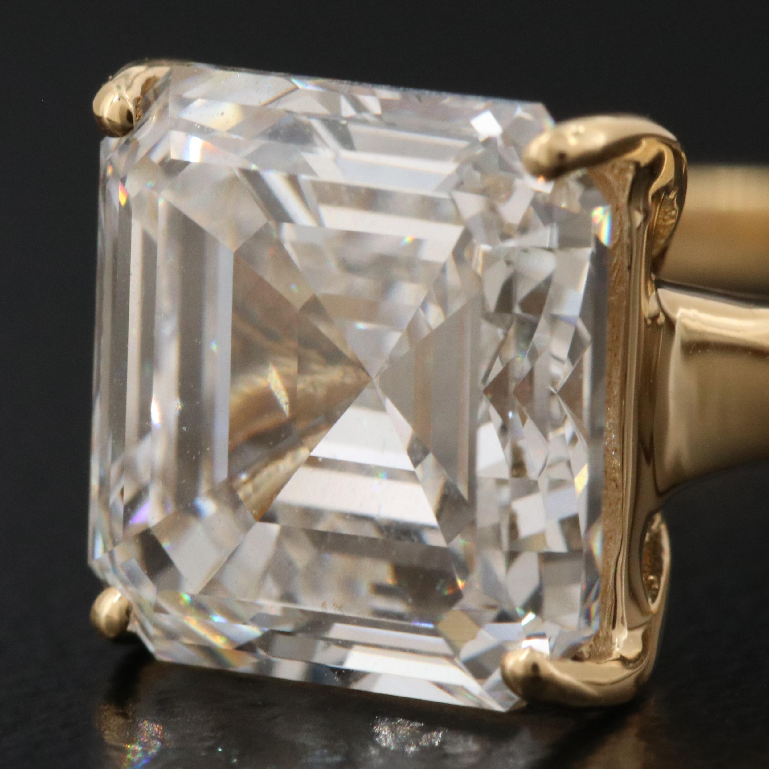 18K 5.01 CT Lab Grown Diamond Solitaire Ring with IGI Report