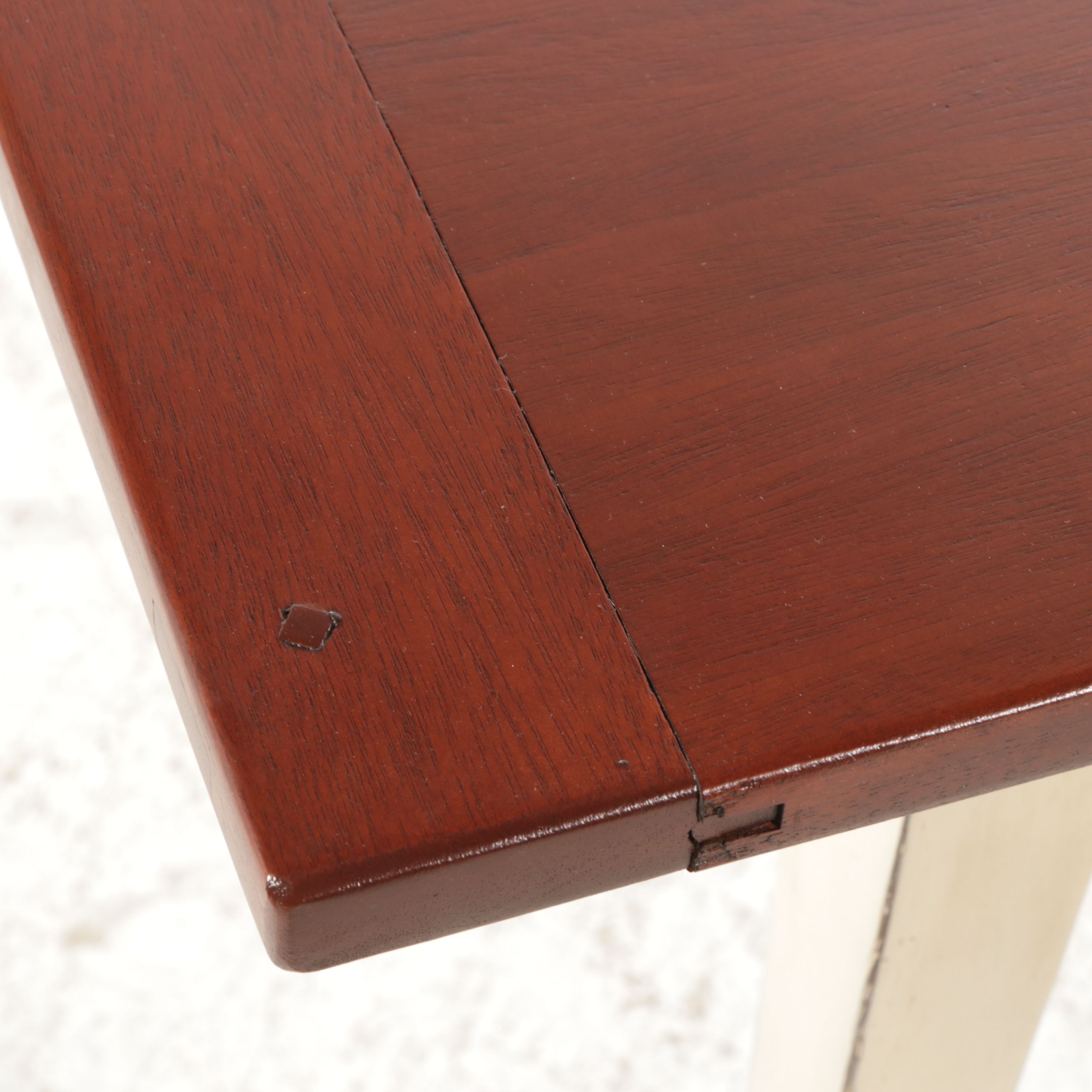 Primitive Style Parcel-Painted Wood Dining Table