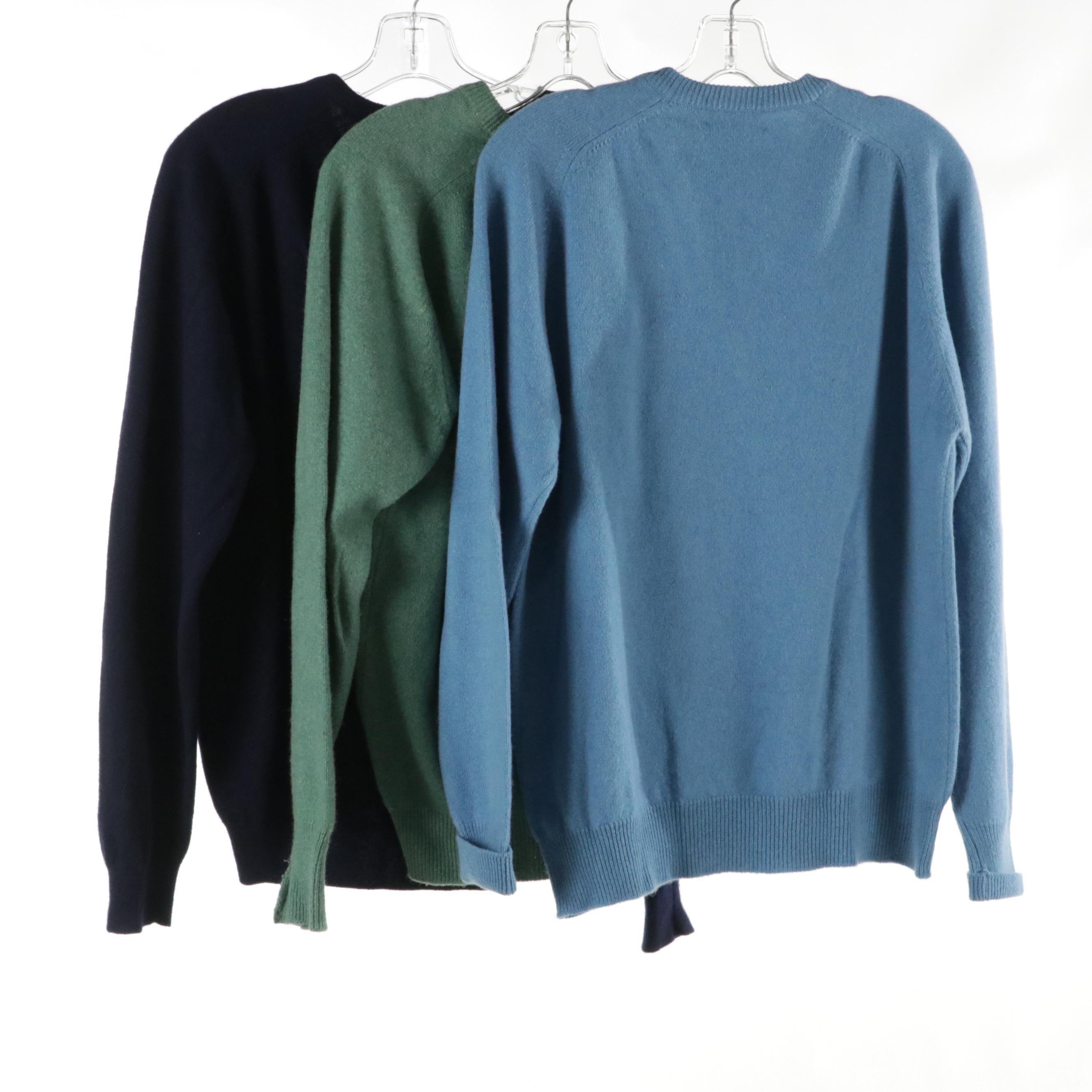 Men's Pringle and Glen Abbey Vintage Cashmere V-Neck Sweaters
