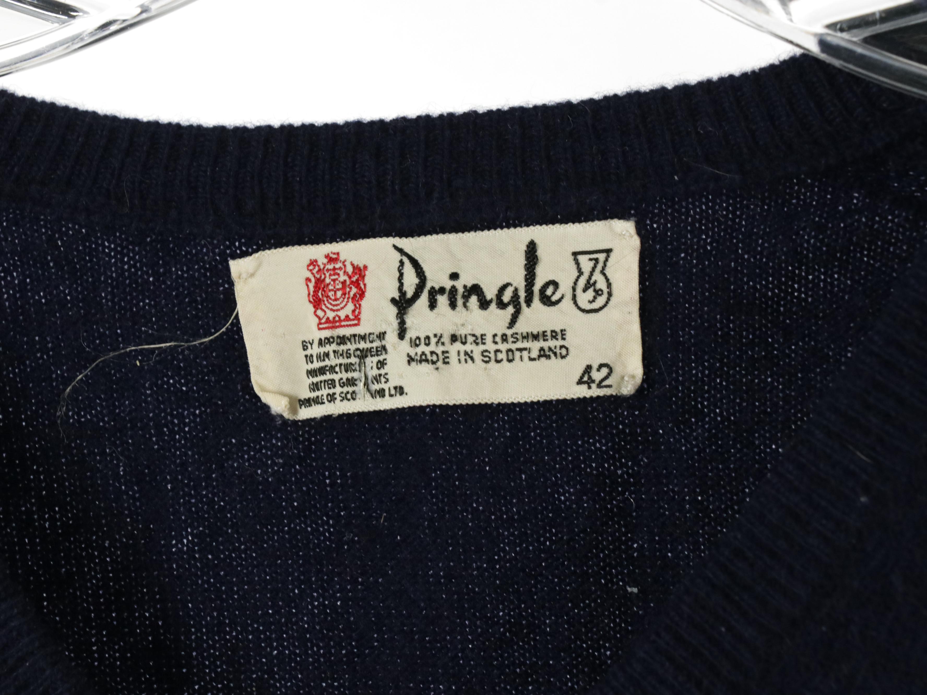 Men's Pringle and Glen Abbey Vintage Cashmere V-Neck Sweaters