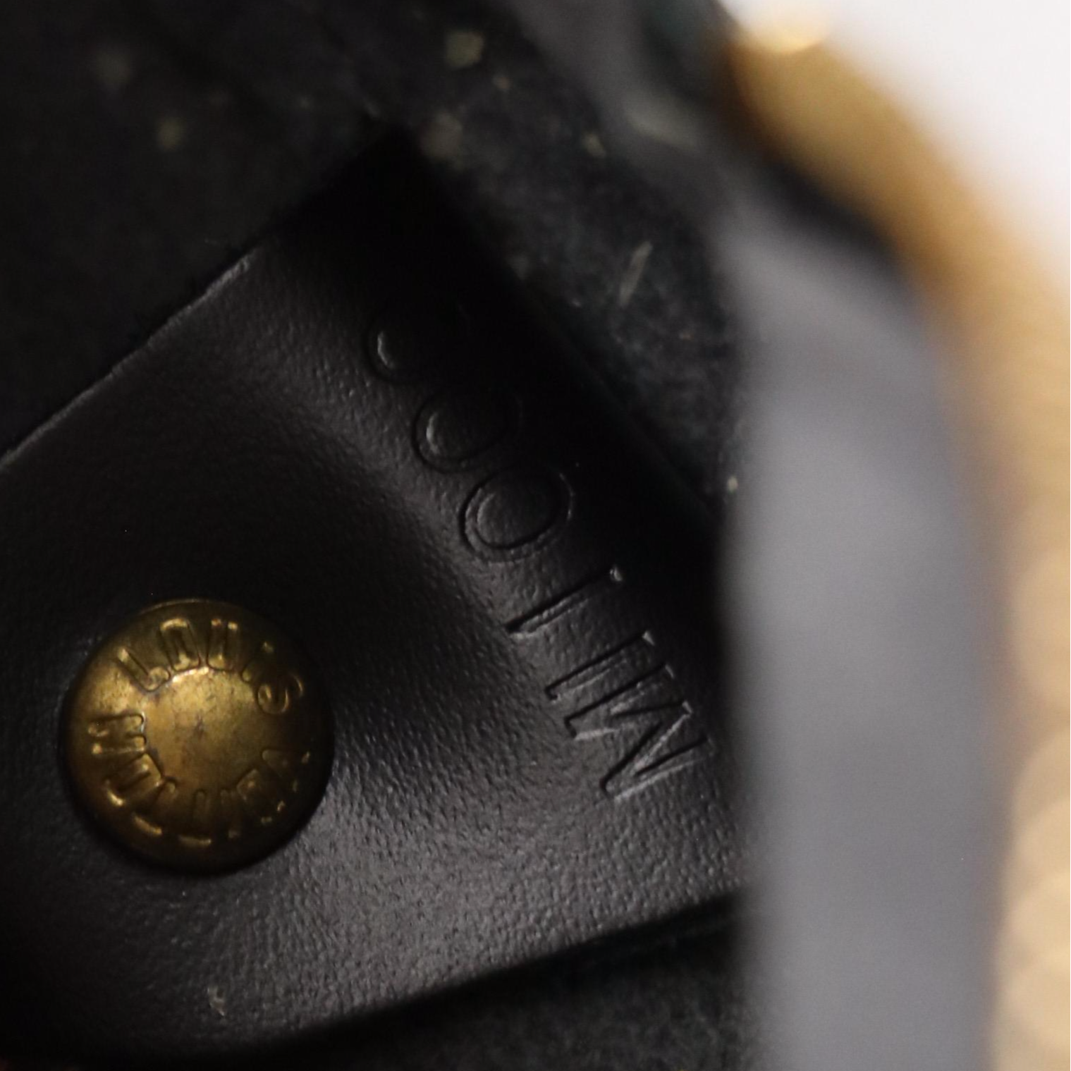 Louis Vuitton Soufflot Barrel Bag in Black Epi and Smooth Leather