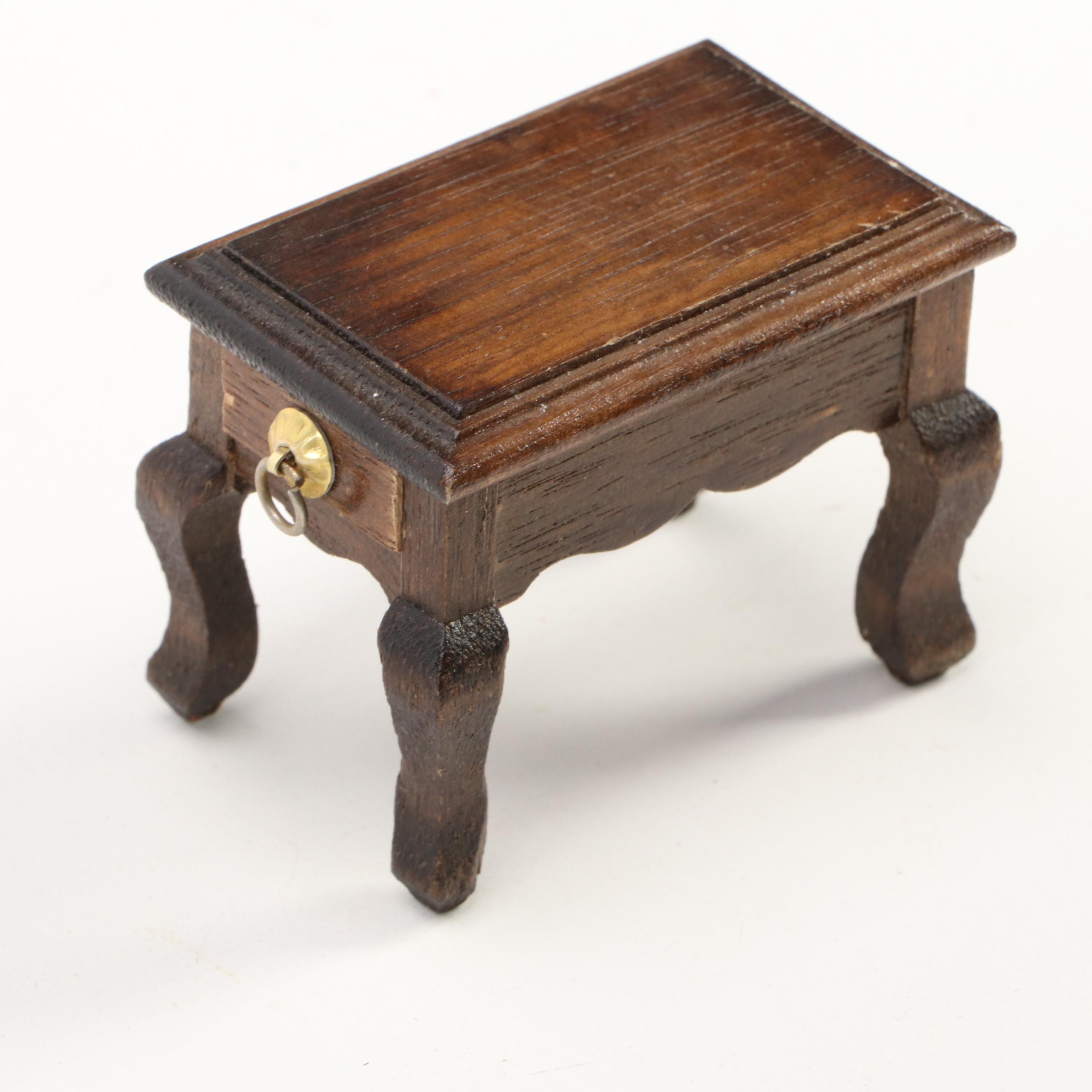 Victorian Style Potbelly Stoves with Other Miniature Accessories and Decor