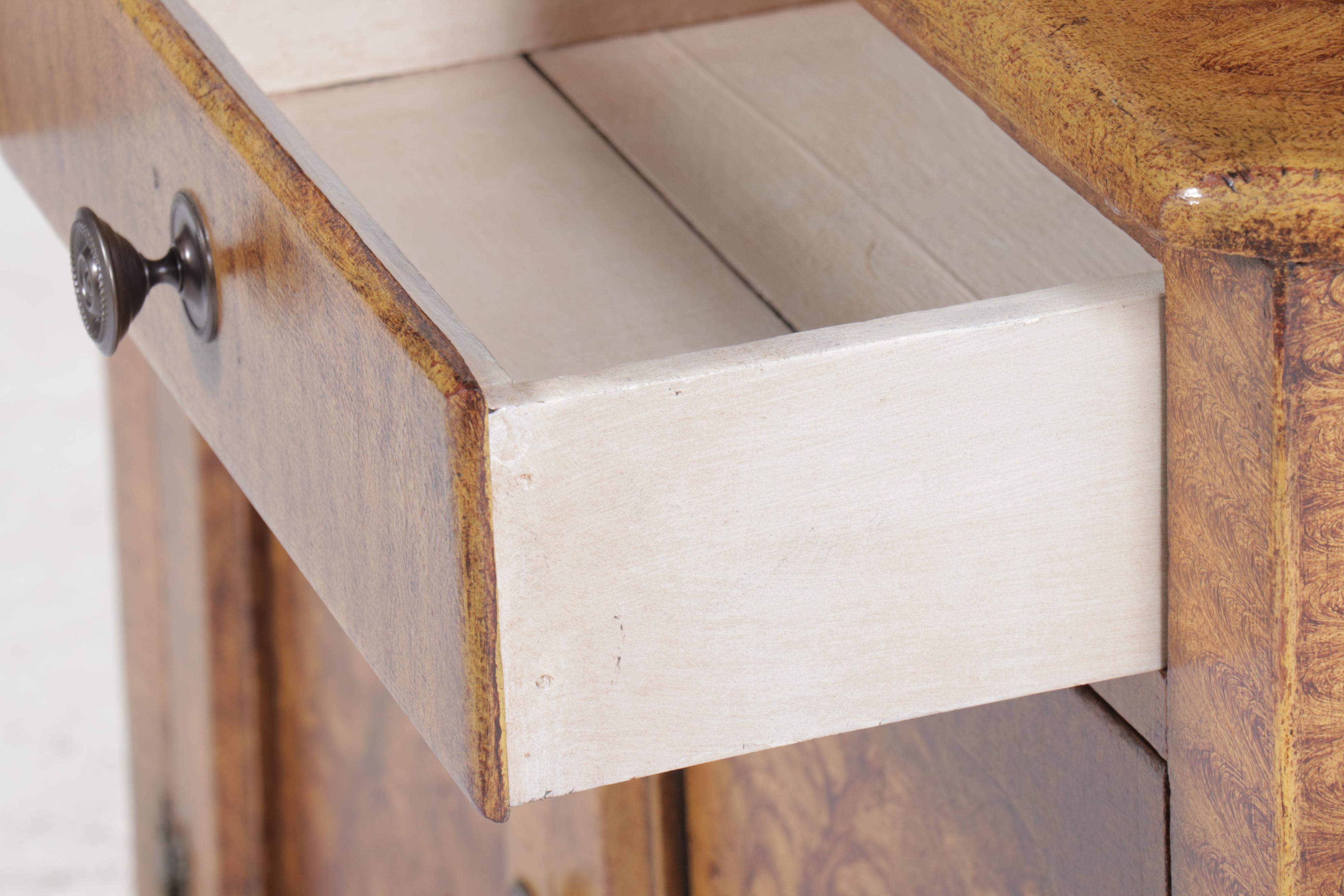 Paint-Decorated Wood Cupboard, Early 20th Century