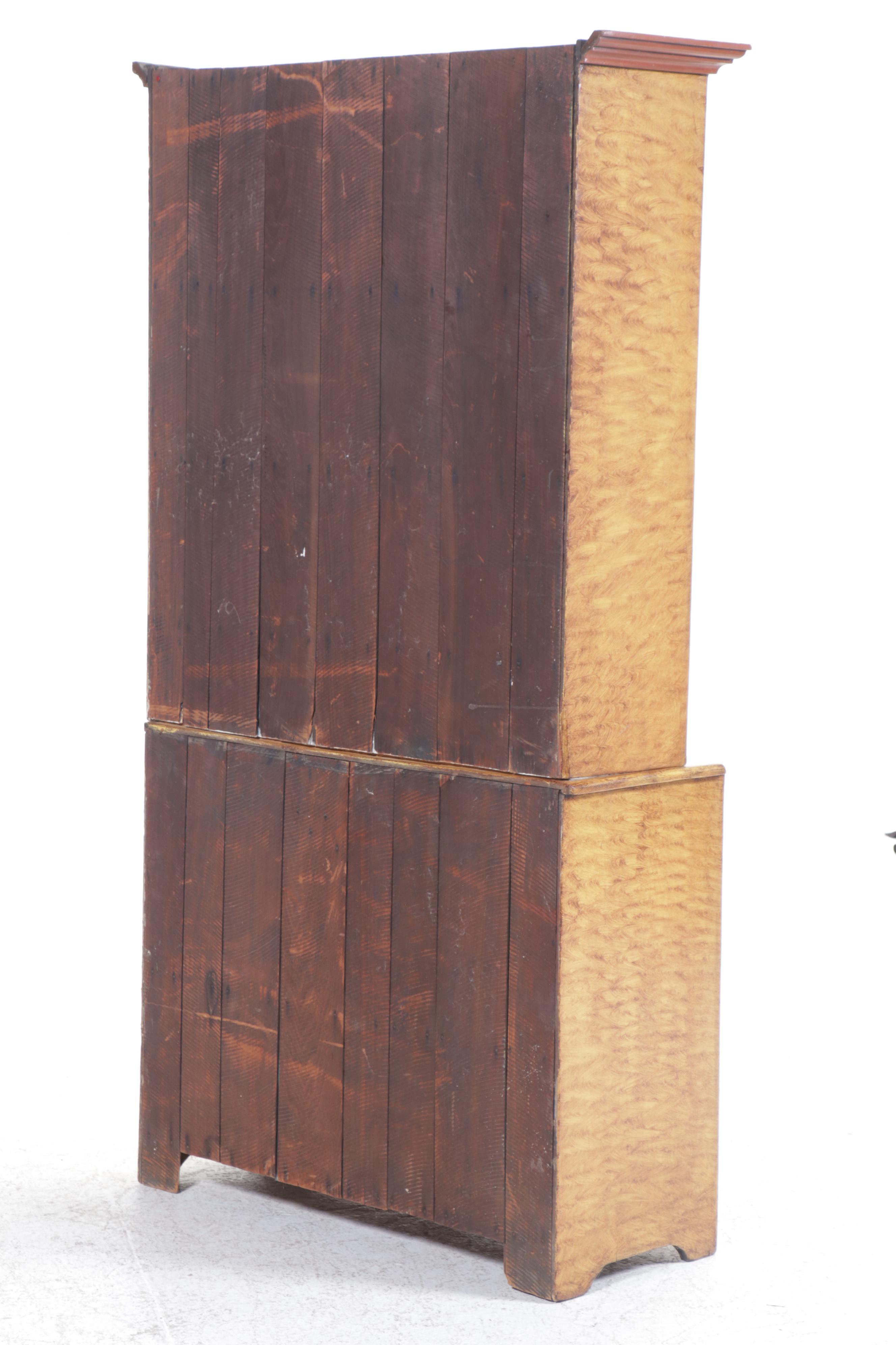 Paint-Decorated Wood Cupboard, Early 20th Century