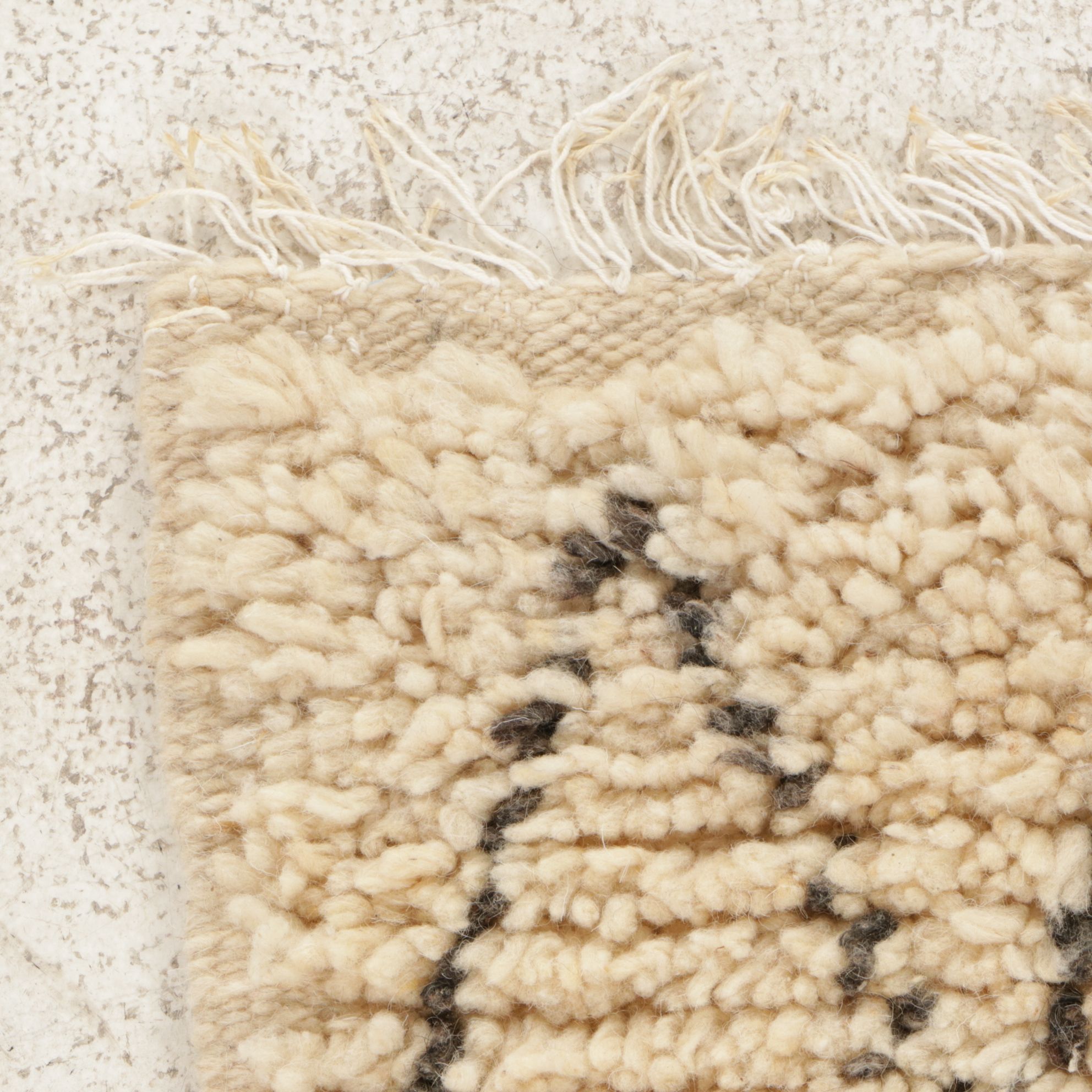 Hand-Knotted Moroccan Berber Accent Rugs