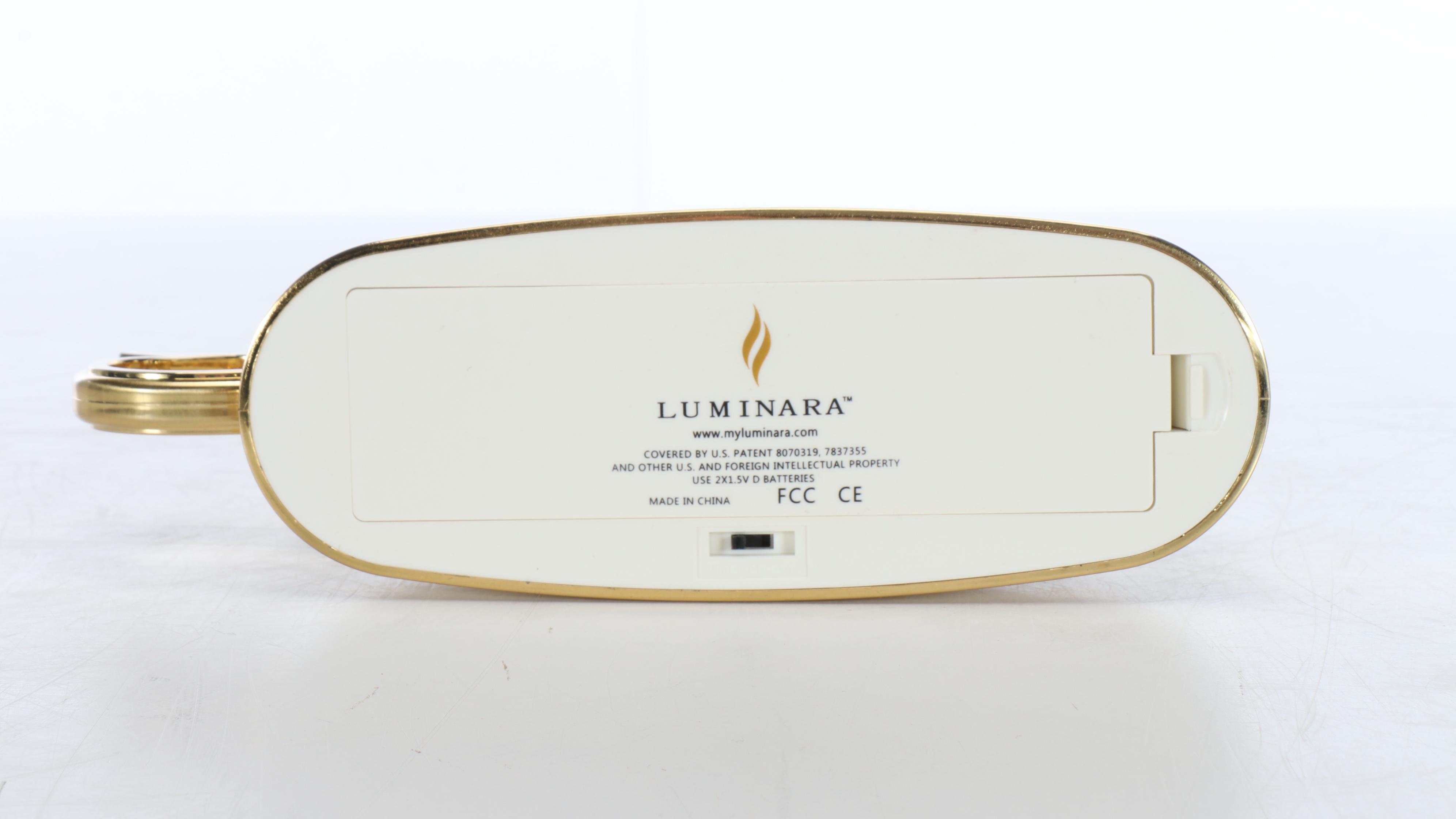 Luminara and Other Flameless Candles in Chambersticks