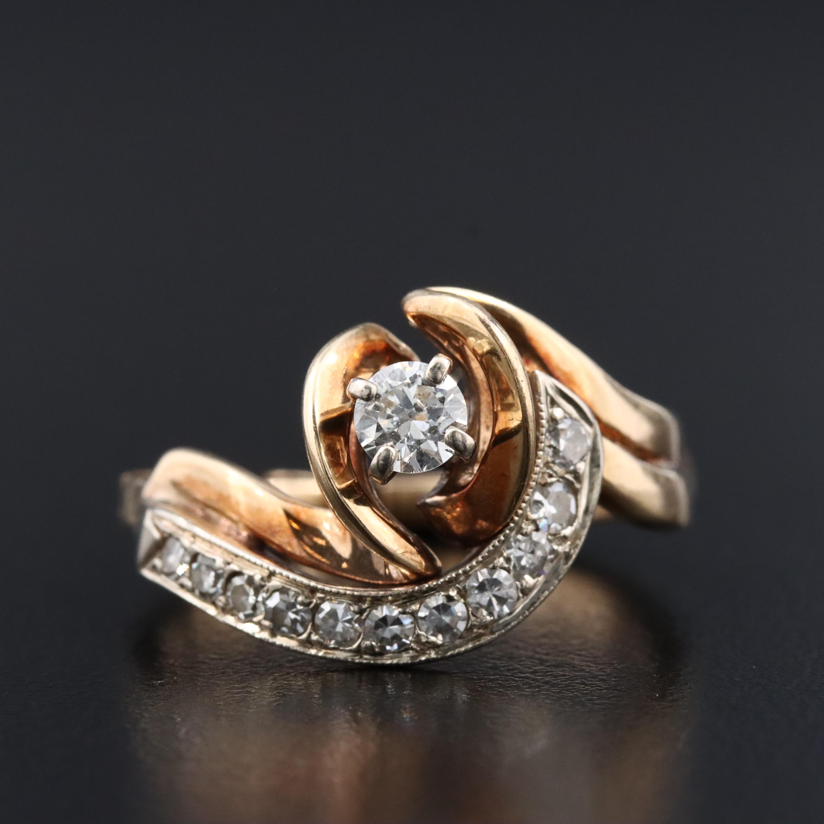 14K 0.53 CTW Diamond Ring