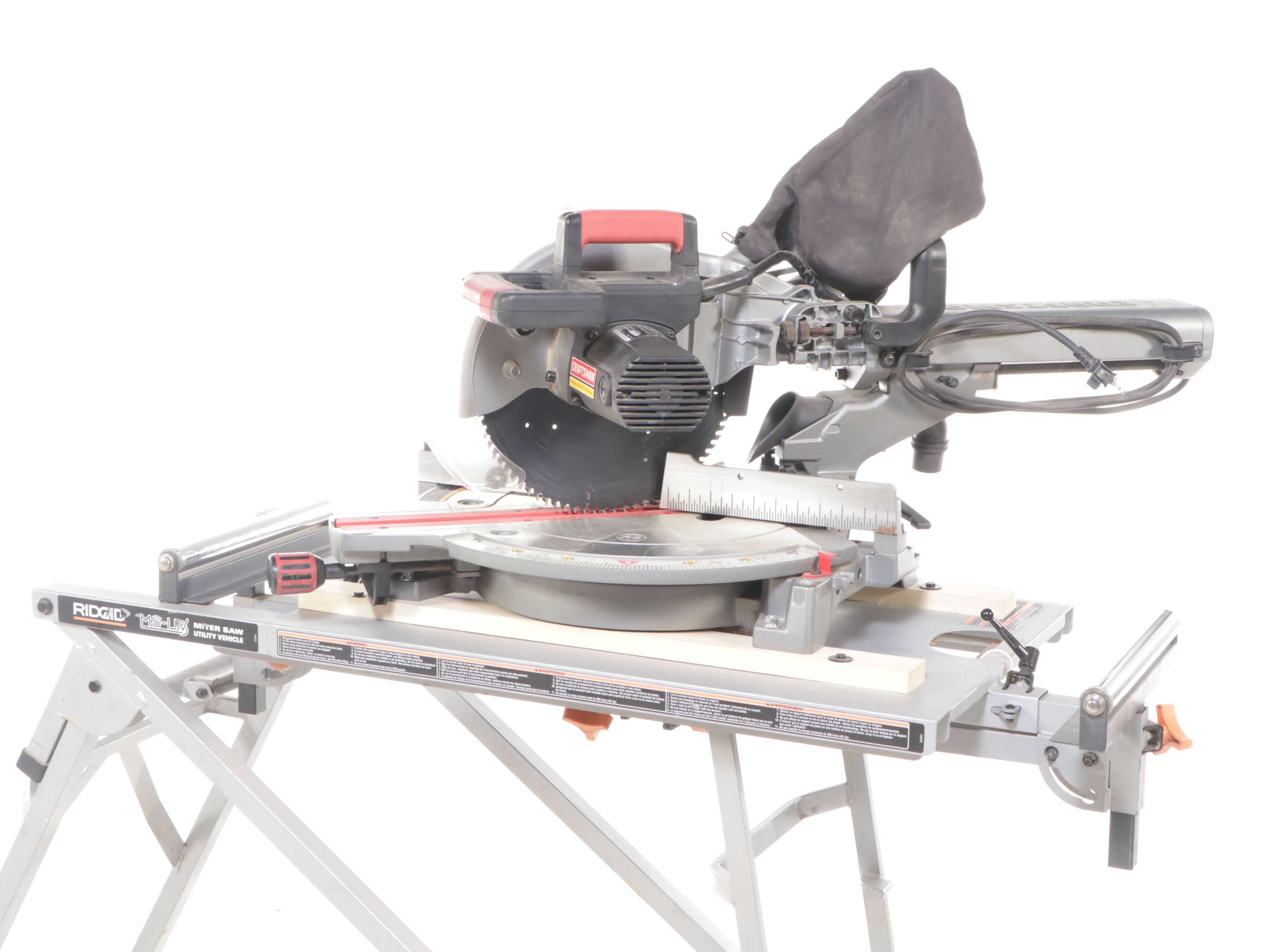 Craftsman Compound Miter Saw with RIDGID Stand