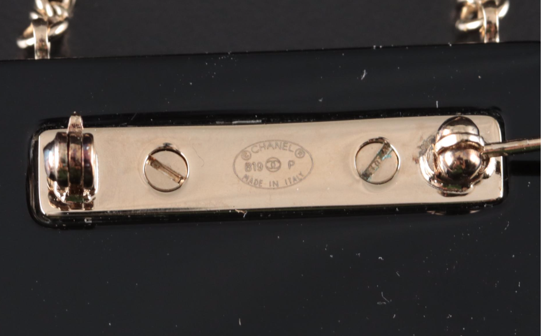 Chanel Resin Classic Flap Bag Brooch Pin