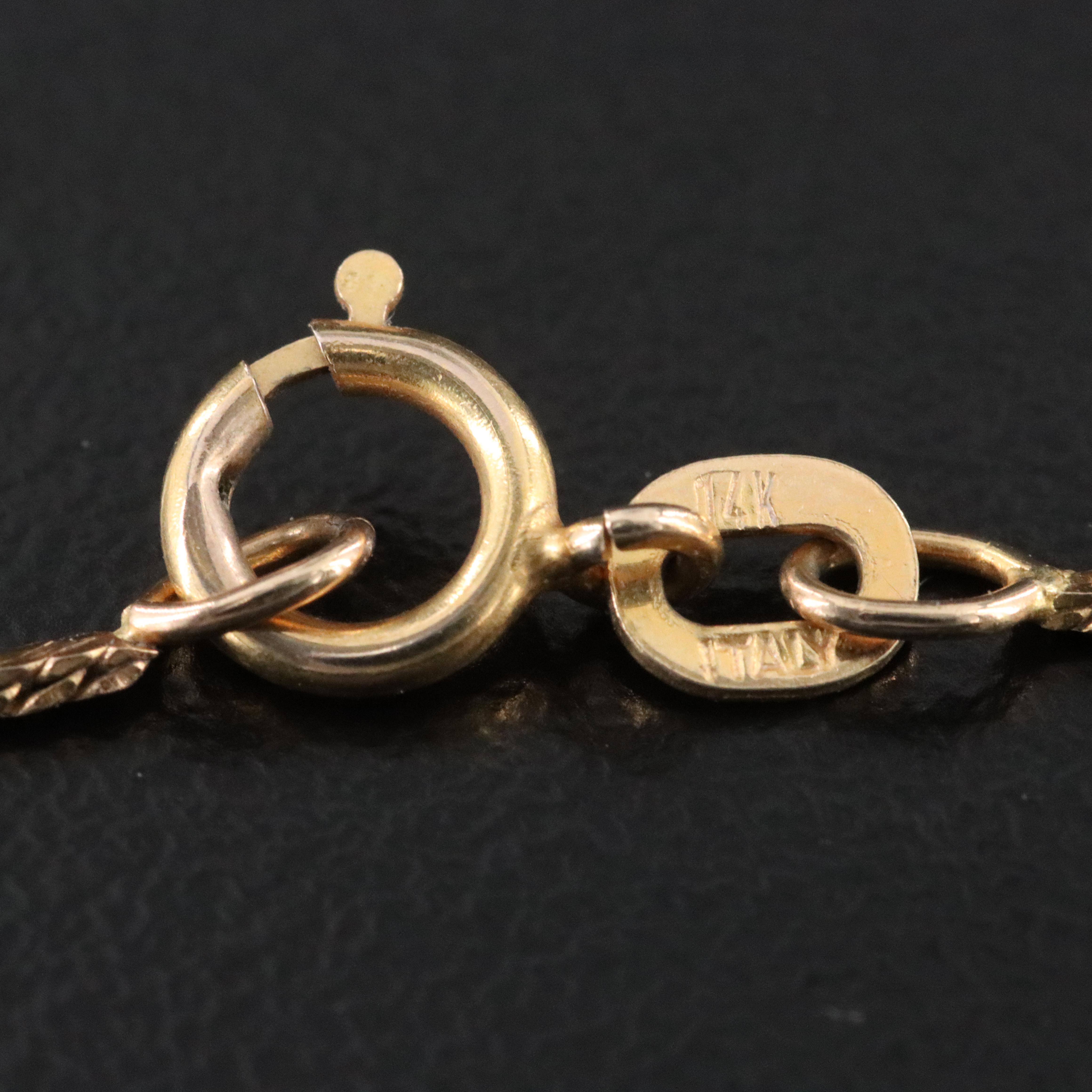 Italian 14K Fancy Link Necklace