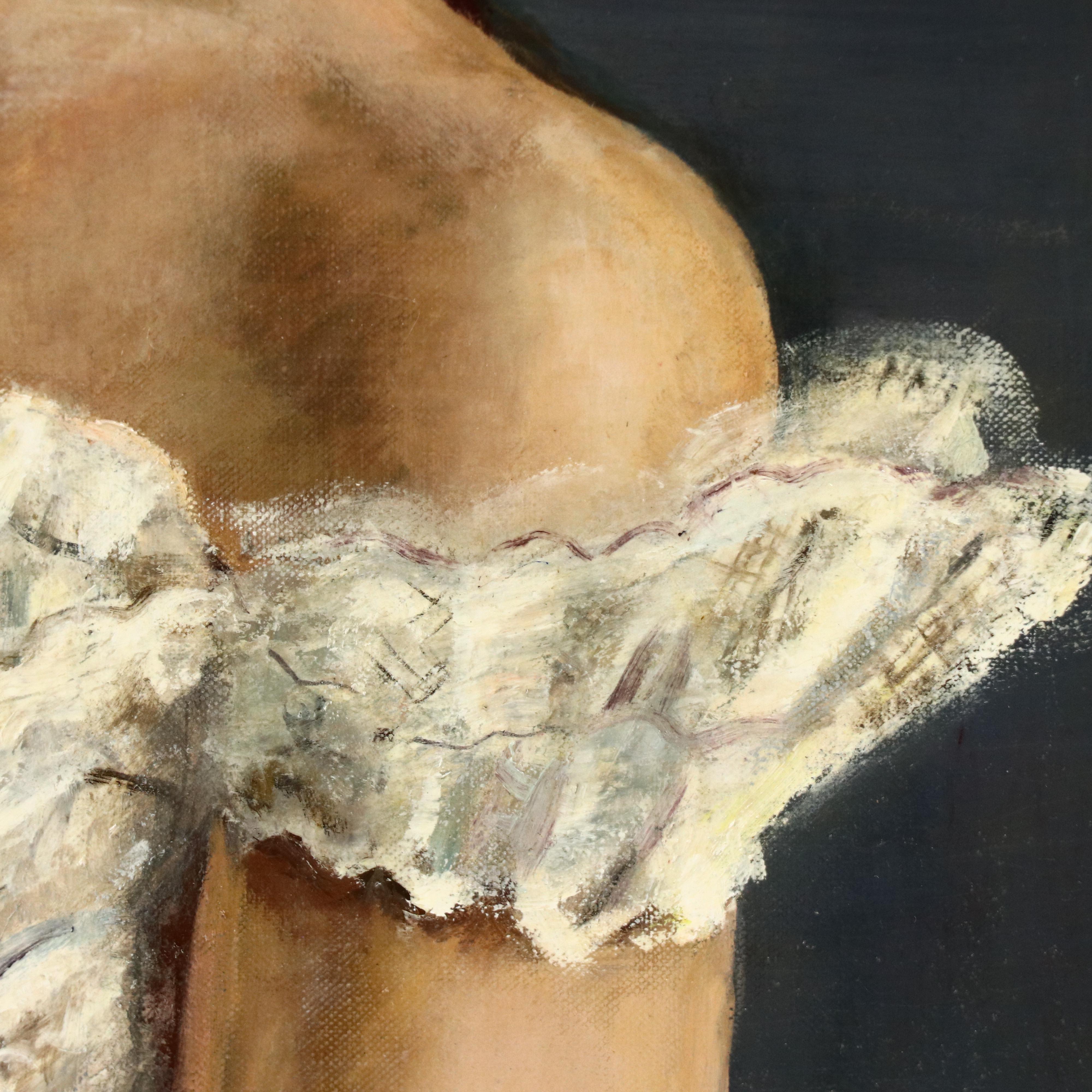 Juanita G. Williams Portrait Oil Painting of Young Woman, 1961