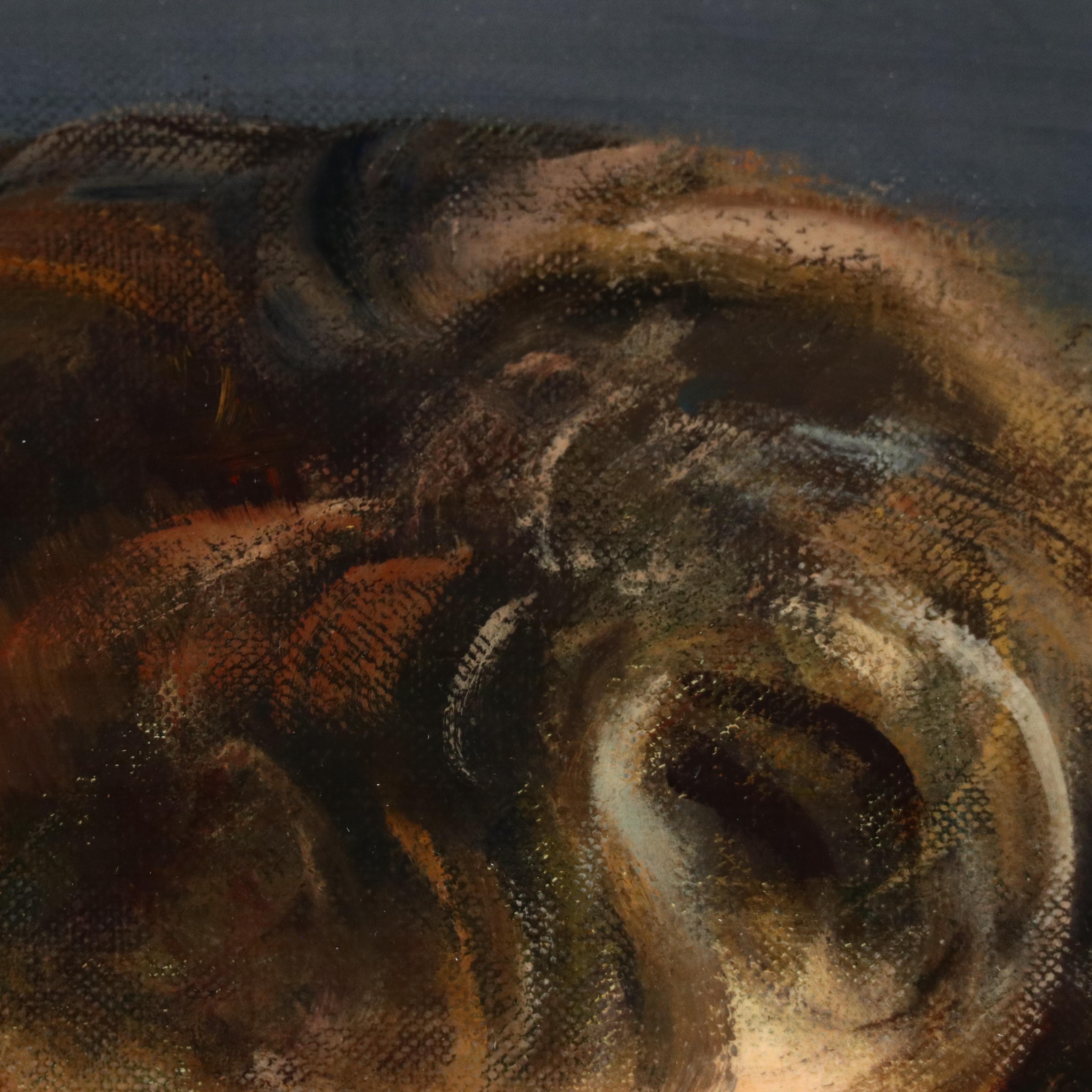 Juanita G. Williams Portrait Oil Painting of Young Woman, 1961