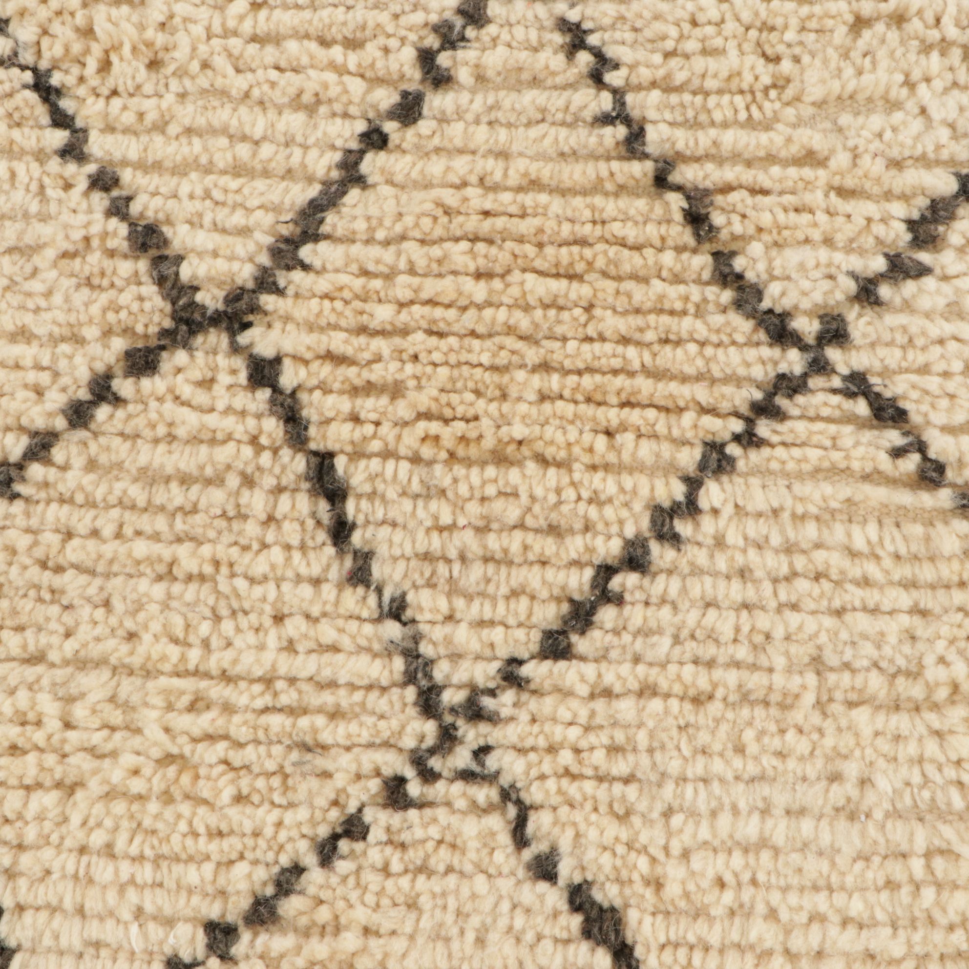 Three Hand-Knotted Moroccan Berber Accent Rugs