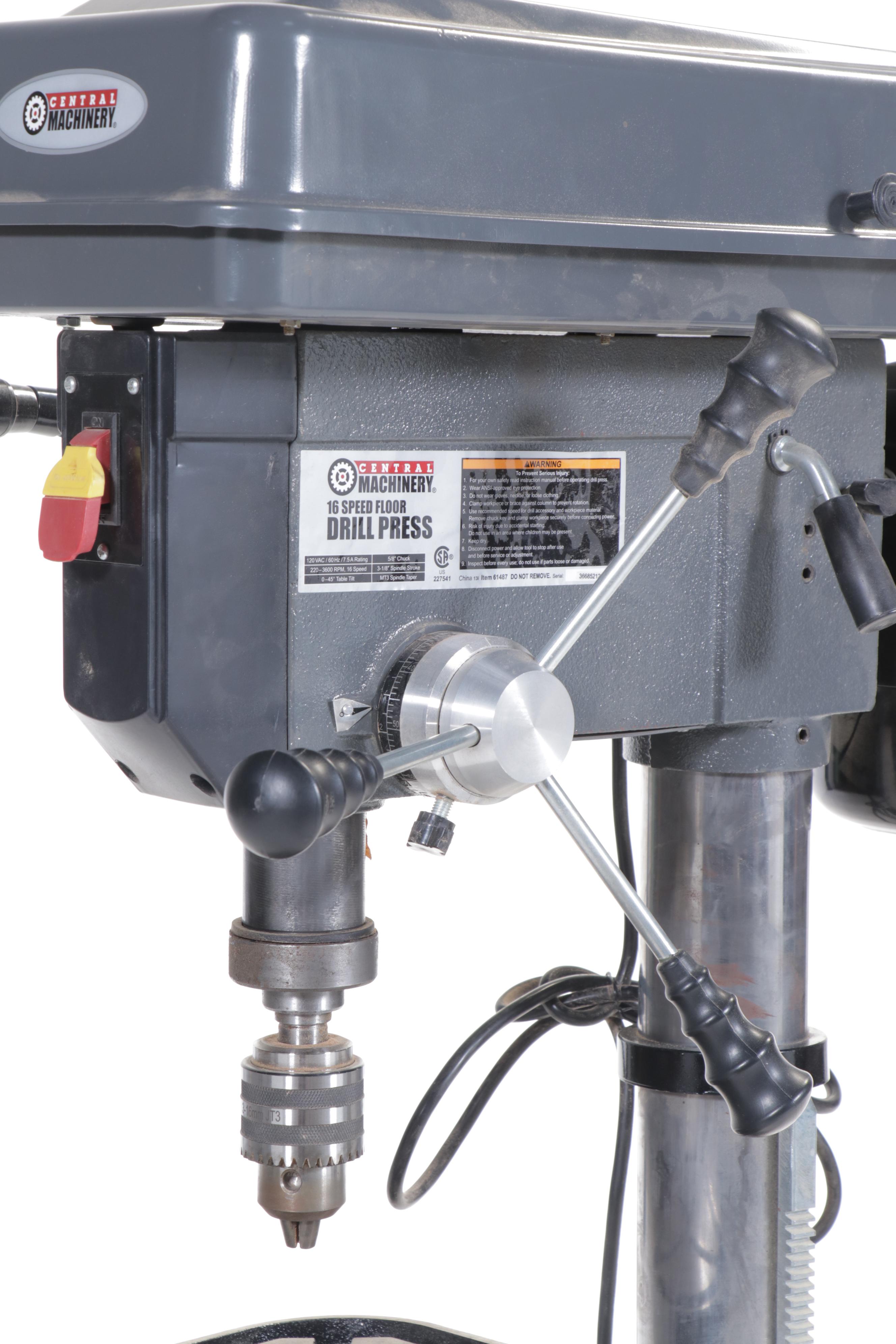 Central Machinery 16 Speed Floor Drill Press