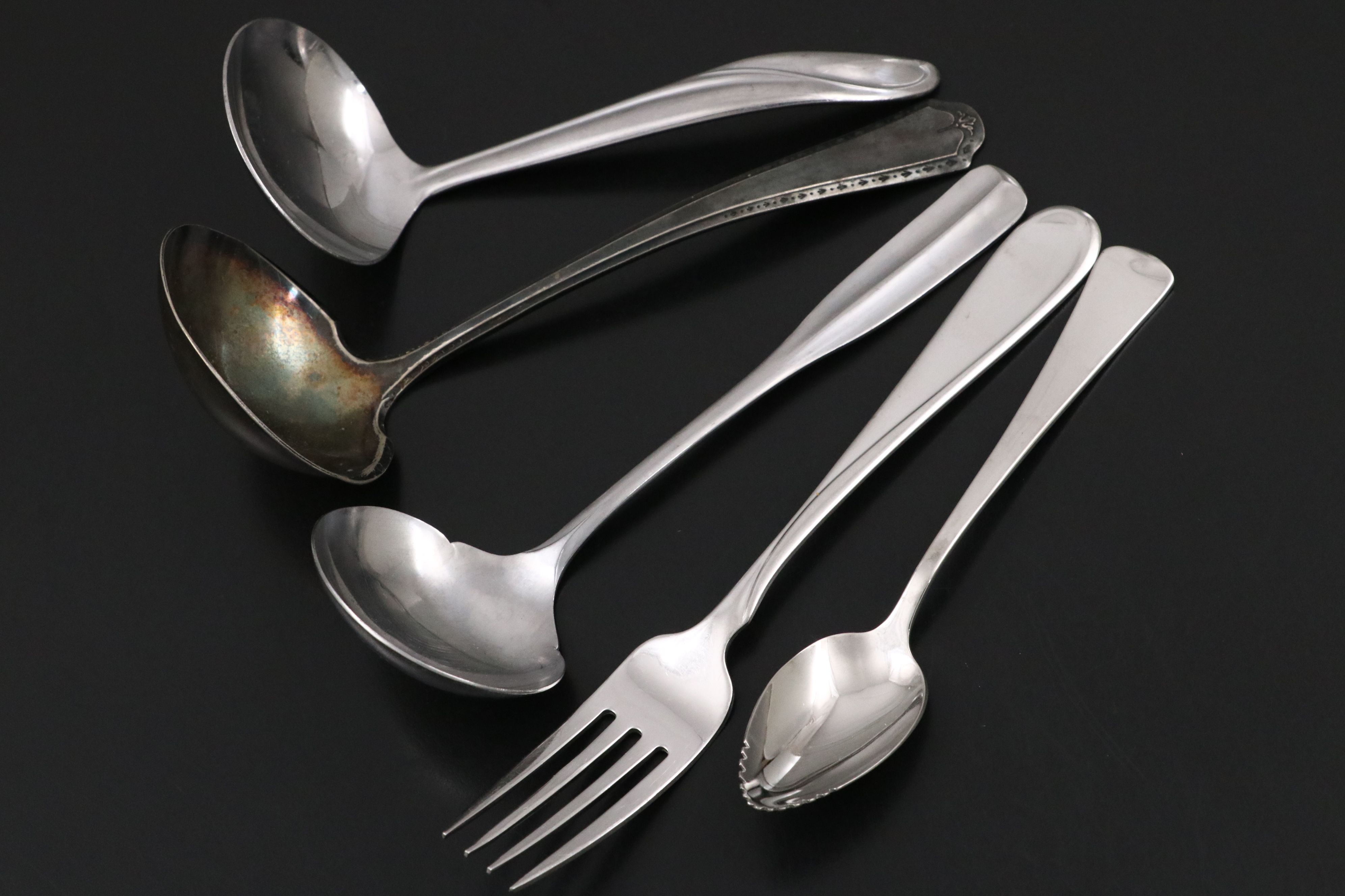 Oneida Silver Plate, Reed & Barton Stainless Steel, and More Flatware