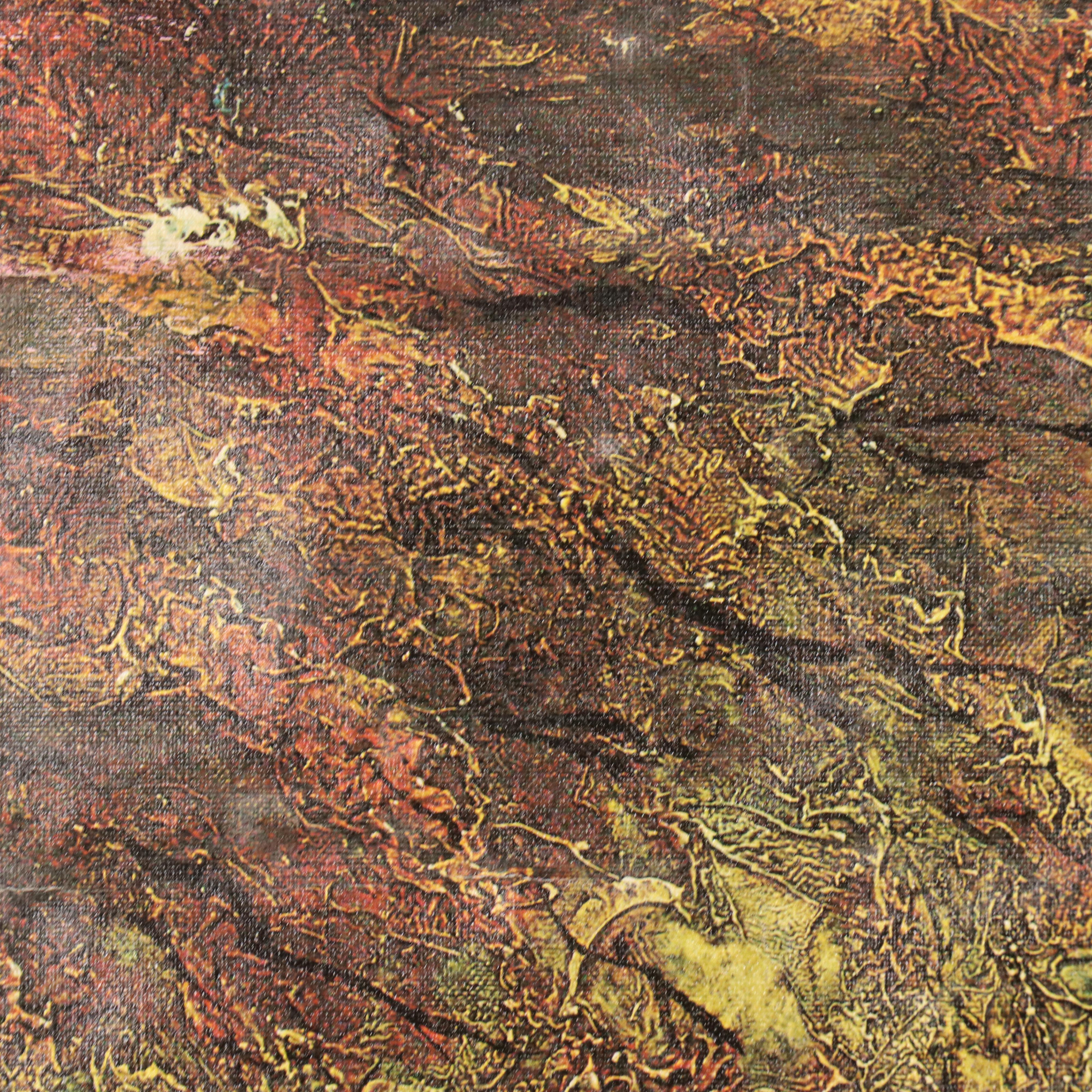 Offset Lithograph of Forest Pond Landscape